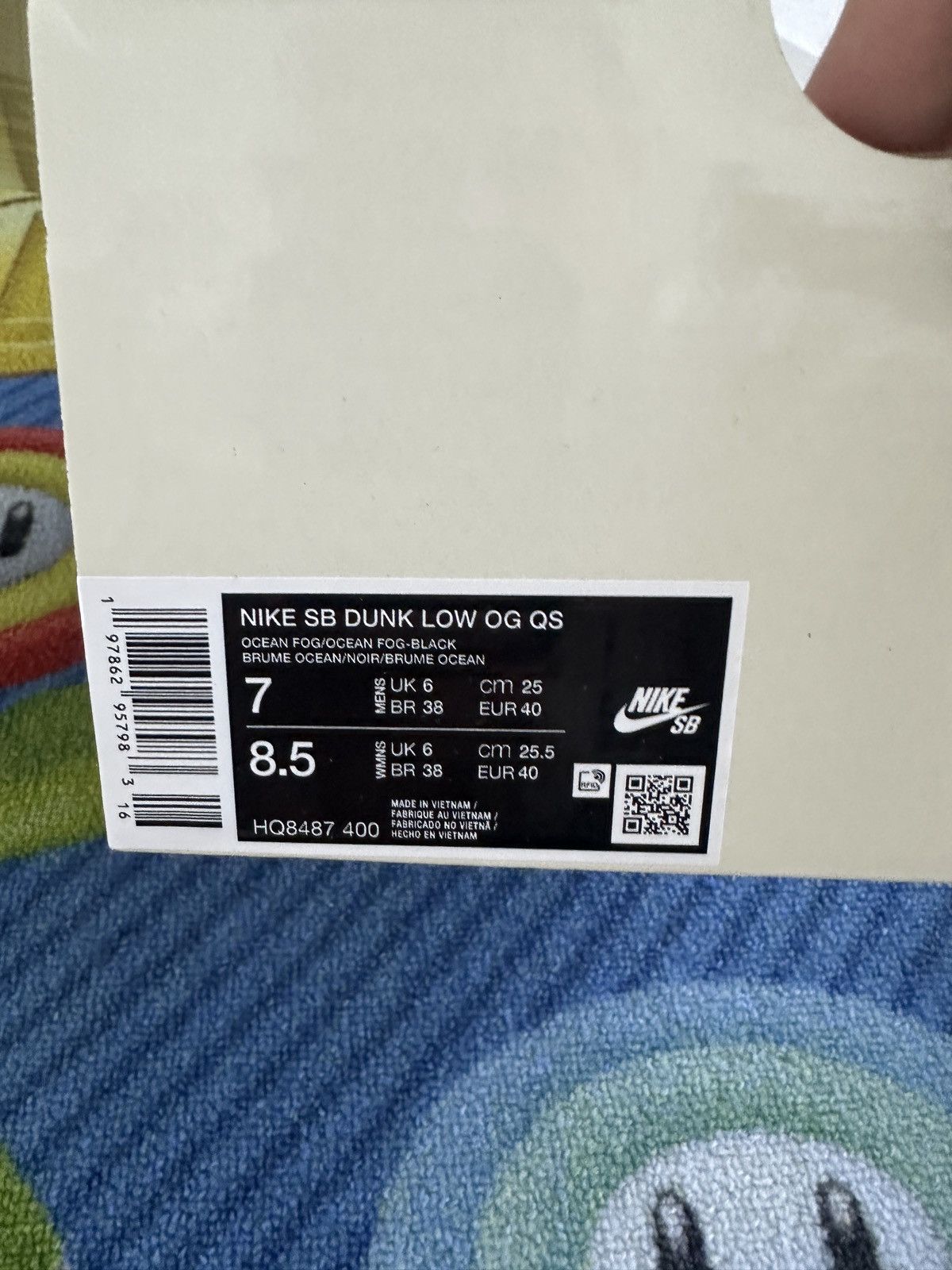 Nike × Supreme Nike SB Dunk Low OG QS Size US 7 / EU 40 - 7 Thumbnail