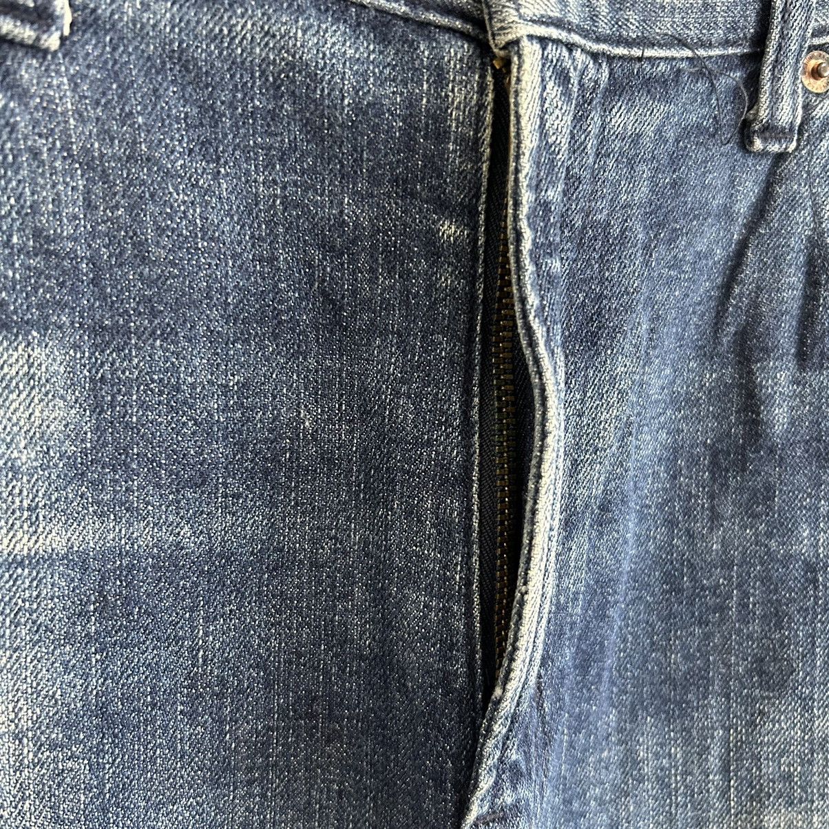 Vintage Vintage Rag Machine Blue Wash Distressed Denim Size US 34 / EU 50 - 7 Thumbnail