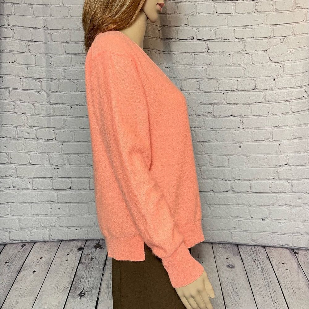 Free People New Free People Harmony Cashmere Orange V Sweater Size S Size S / US 4 / IT 40 - 7 Thumbnail