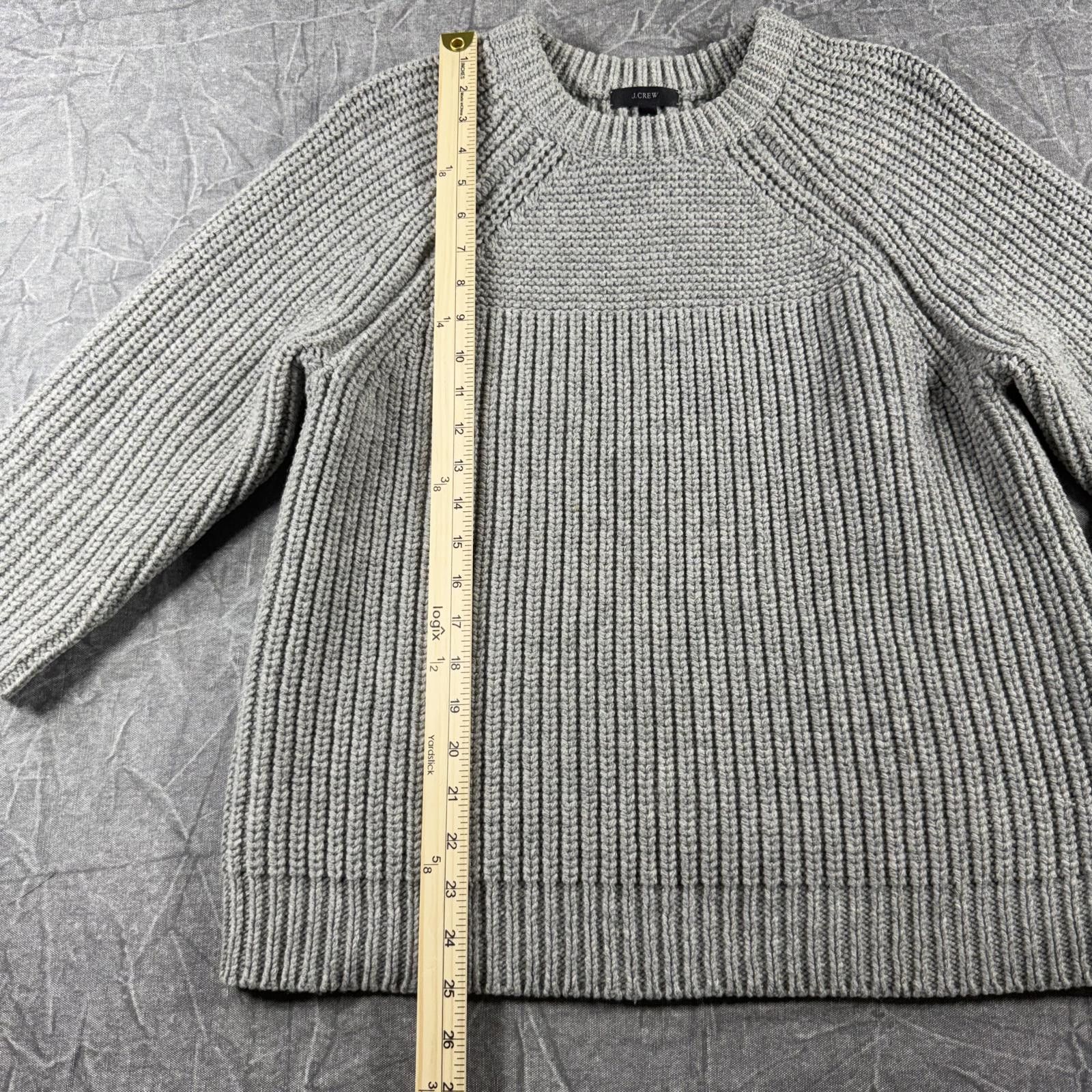 J.Crew J-Crew Sweater Women's S Grey 100% Lambswool Heavy Size S / US 4 / IT 40 - 4 Thumbnail