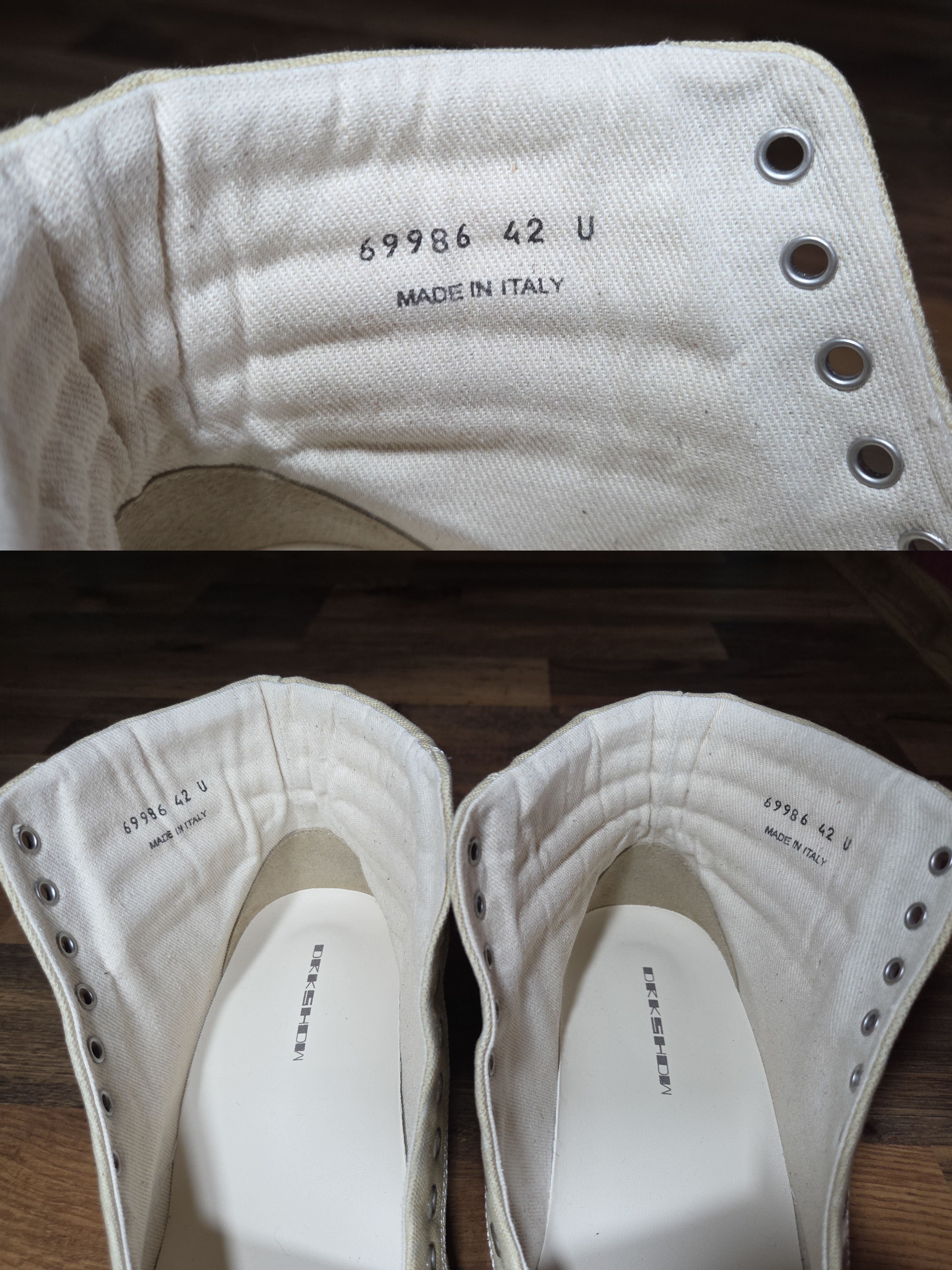 Rick Owens Drkshdw Rick Owens DRKSHDW Vans Hollywood Vintage High Sneakers Size US 9 / EU 42 - 6 Thumbnail