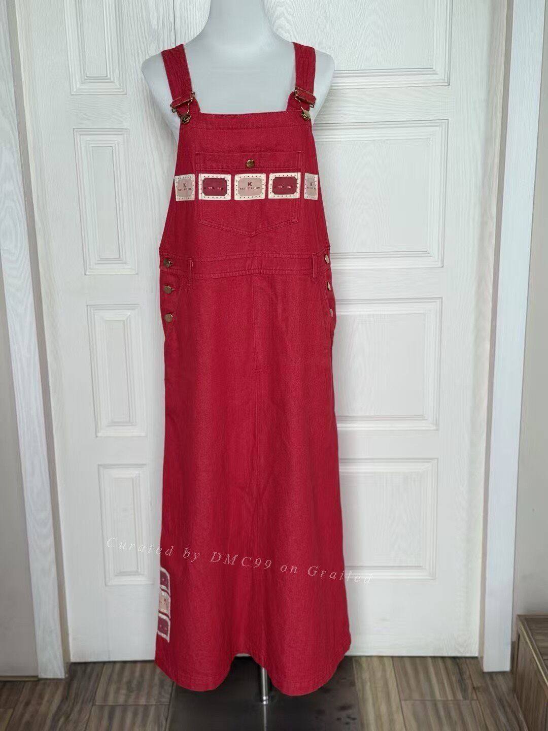 Kelty Ketty Brand Red Pinafore Dress Size M / US 6-8 / IT 42-44 - 1 Thumbnail