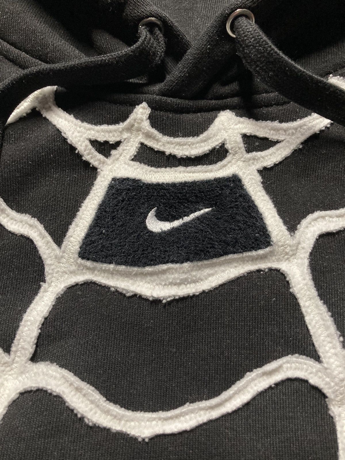 Nike × Vintage ⛩️Nike hoodie custom vintage y2k center logo spider web rare Size US L / EU 52-54 / 3 - 3 Thumbnail