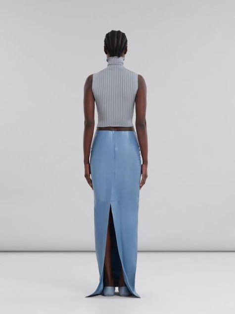 Marni oc11z0525 Maxi Skirt in Blue Size 26" / US 2 / IT 38 - 2 Thumbnail