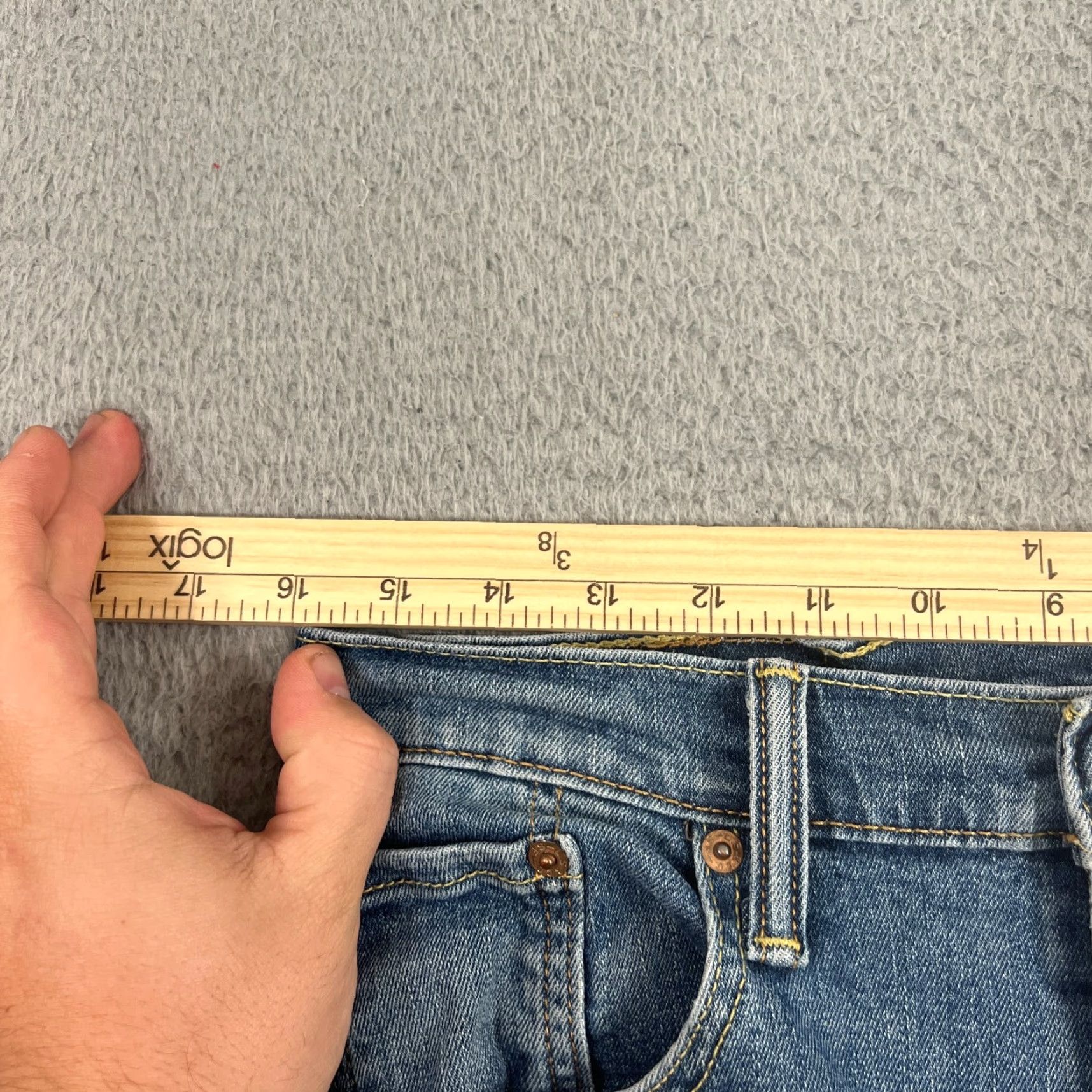 Levi's Levi's 559 Jeans Men's 31x28 Blue Denim Relaxed Straight Leg Vintage Grunge Style 559 Mens Jeans Size US 31 - 4 Thumbnail