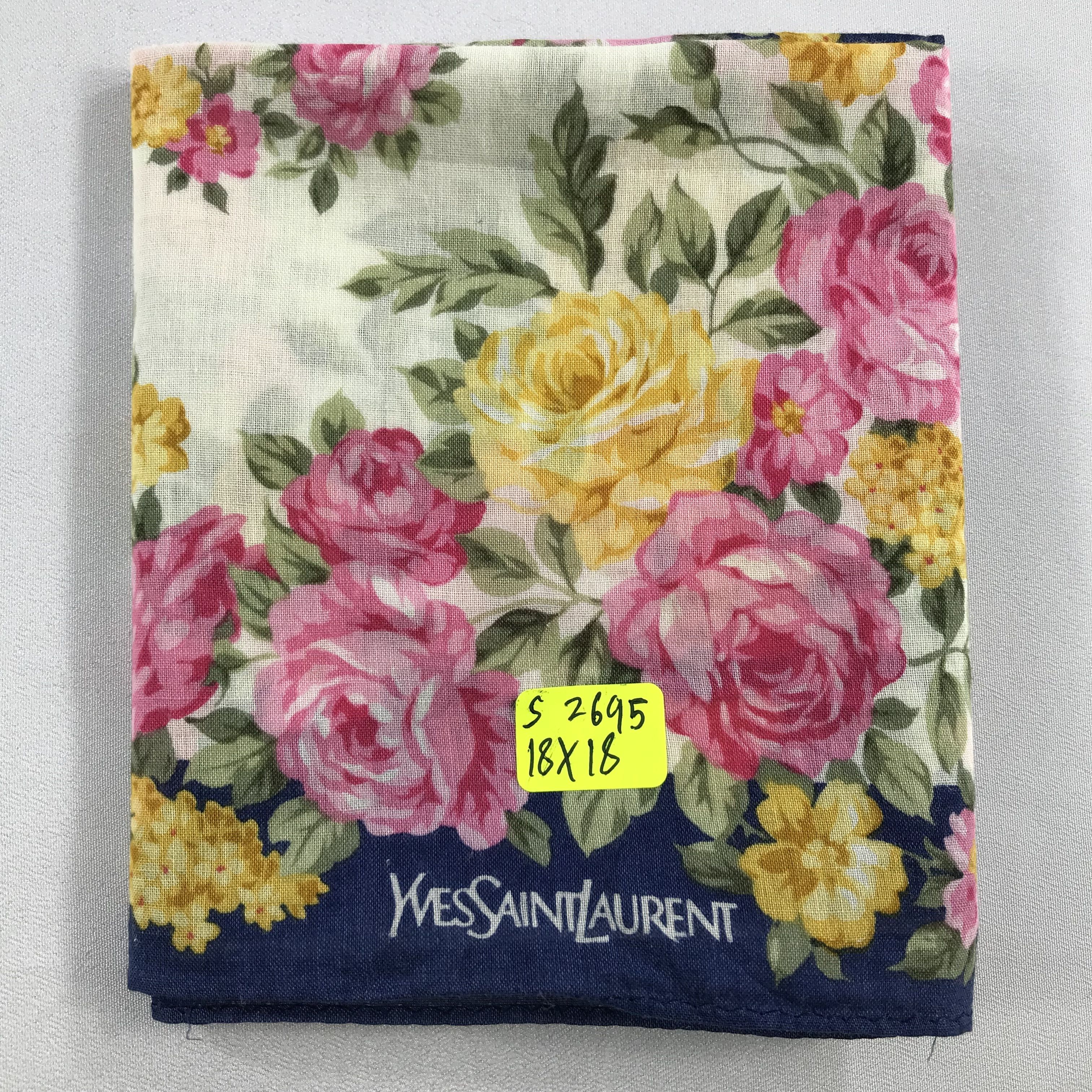 Vintage × Yves Saint Laurent Yves Saint Laurent Bandana / Handkerchief/Neckerchief -S2695 Size ONE SIZE - 5 Thumbnail