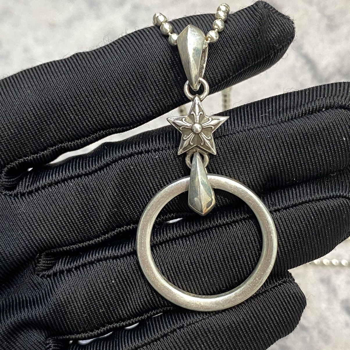 Chrome Hearts CHROME HEARTS Ball Chain Necklace Silver Star Size ONE SIZE - 6 Thumbnail