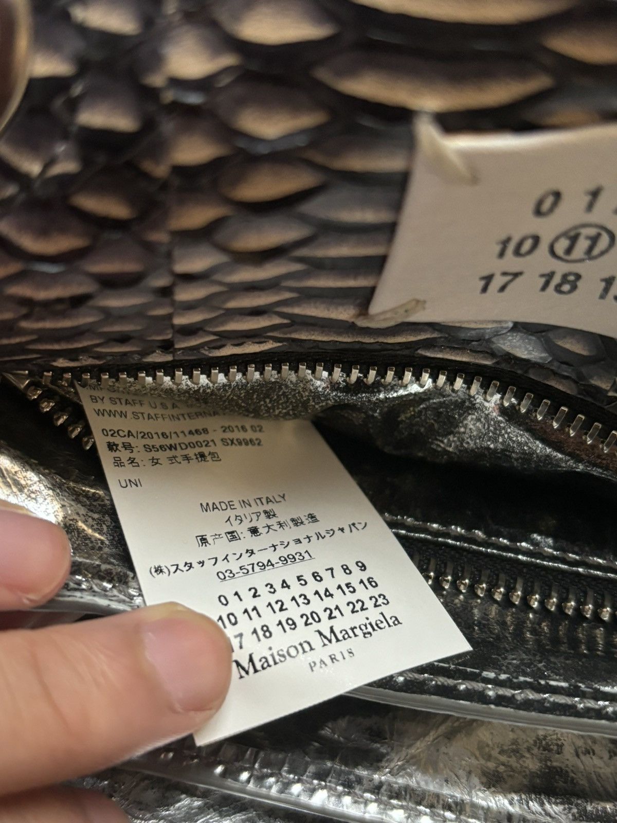 Maison Margiela Maison Margiela｜AW2016 Snakeskin Small Square Bag Size ONE SIZE - 10 Thumbnail