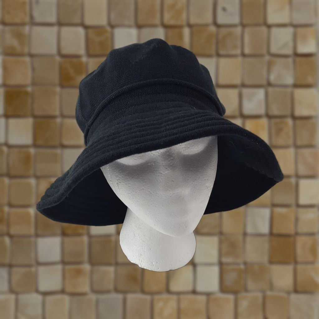Etro VINTAGE Cotton Country Breathable Black Bucket Hat One Size Retro 90s Hiking Outdoor Unisex Adults Size ONE SIZE - 1 Thumbnail