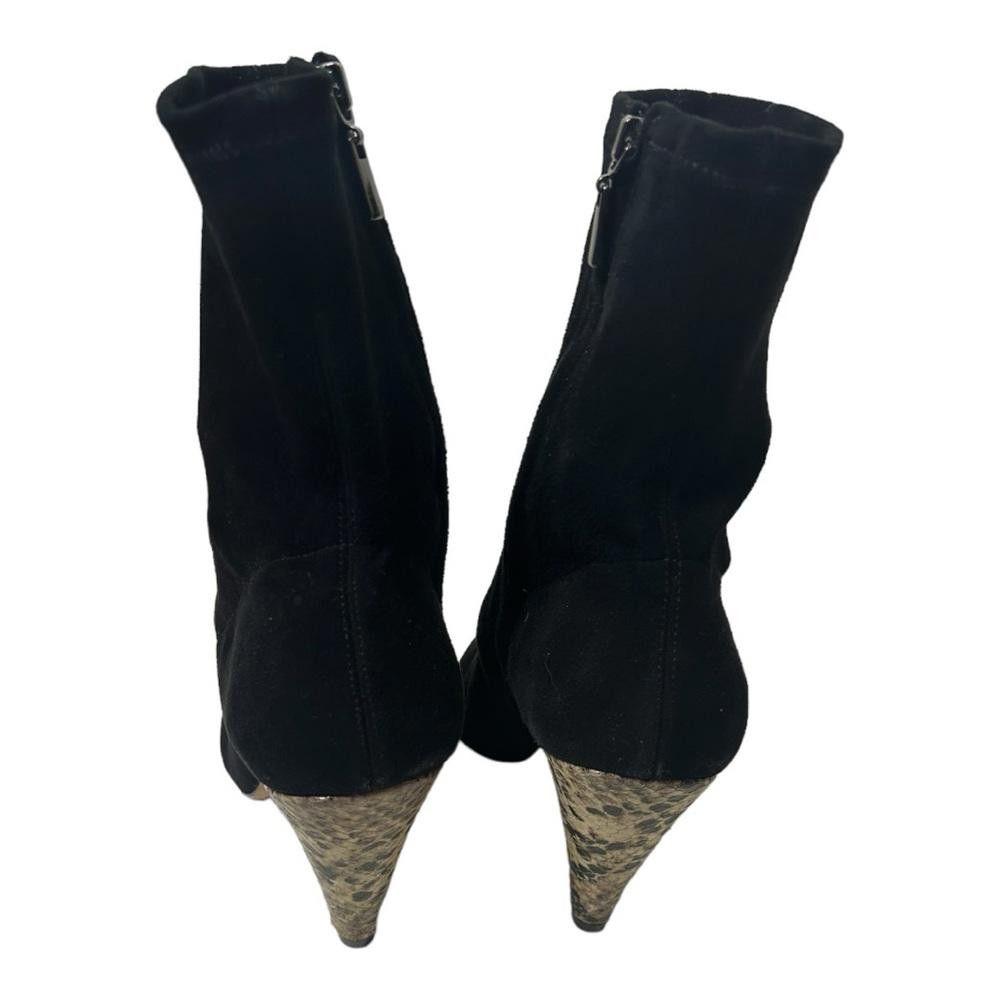 Nordstrom Nordstrom l Black Suede Heel Booties Size 8.5 Size US 8.5 / IT 38.5 - 3 Thumbnail