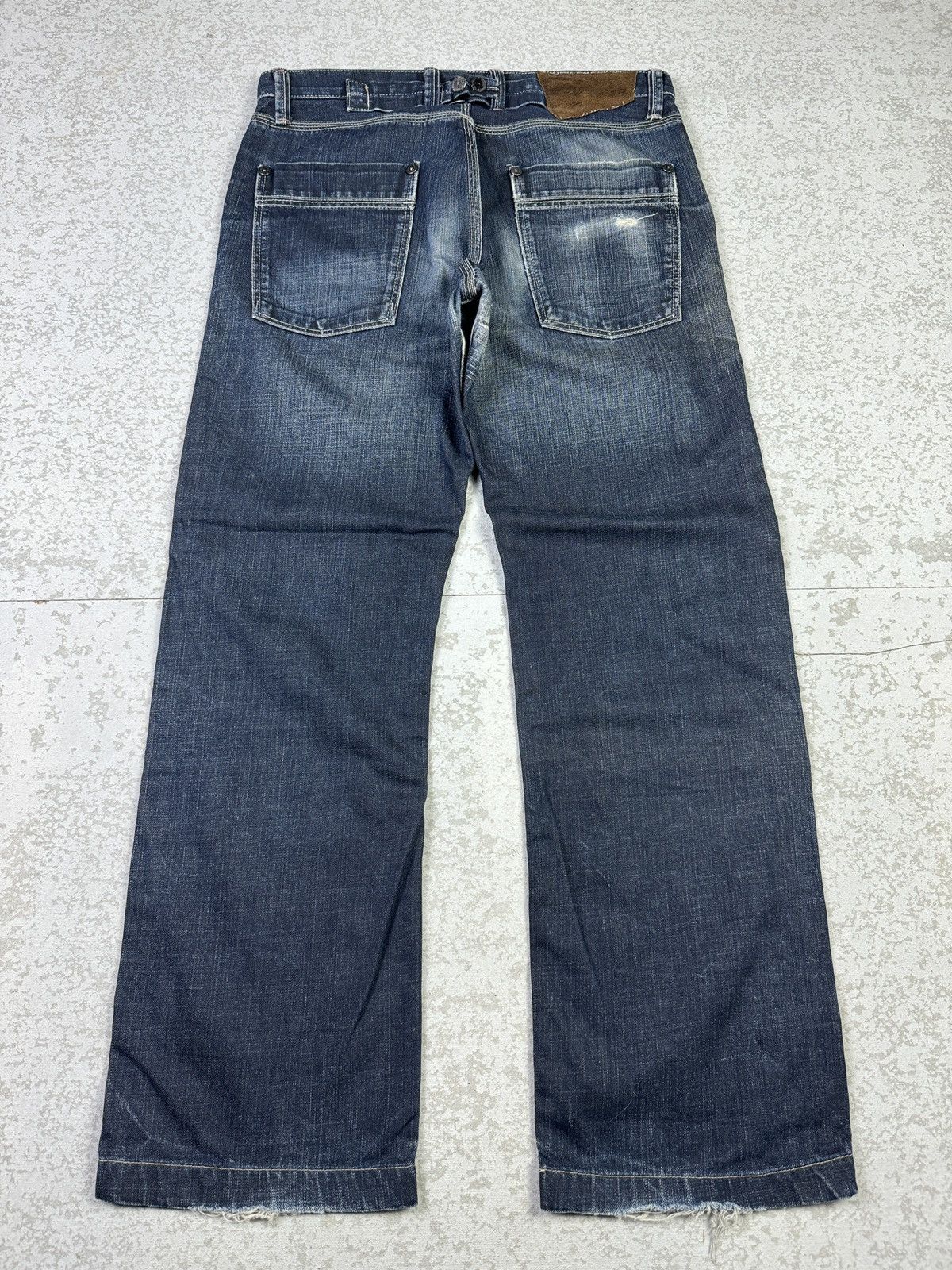Japanese Brand × Le Grande Bleu (L.G.B.) DENIM CRAFT Limited Edition Distressed Sick Jeans Size US 31 - 4 Thumbnail