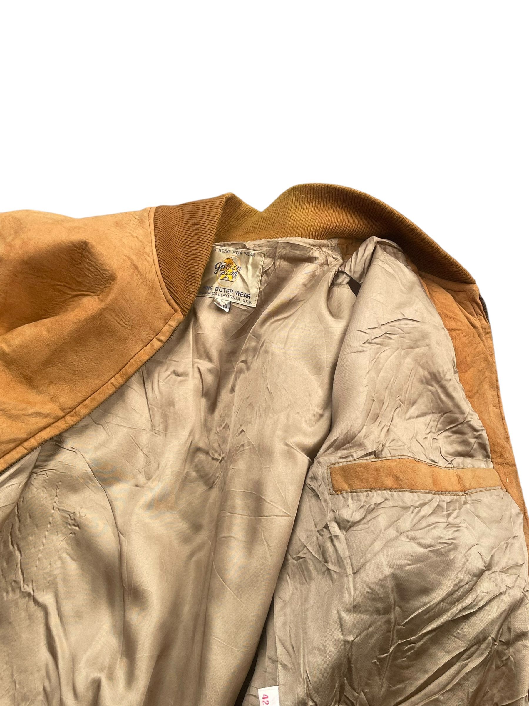 Golden Bear Vintage 60's Golden Bear Suede Leather Jacket Size US L / EU 52-54 / 3 - 4 Thumbnail
