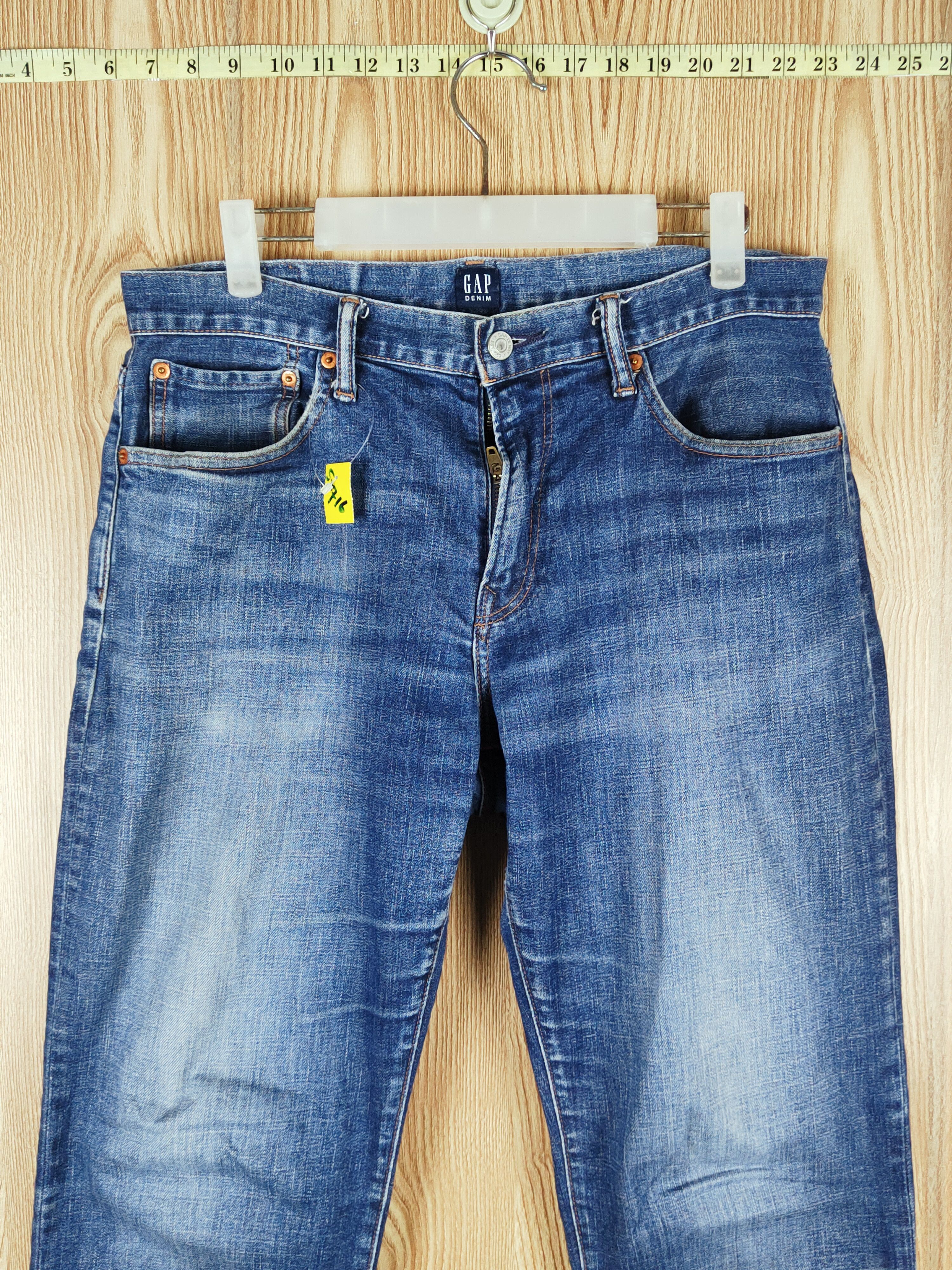 Gap Gap Blue Faded Distressed Ripped Jeans #S2716 Size US 32 / EU 48 - 2 Thumbnail