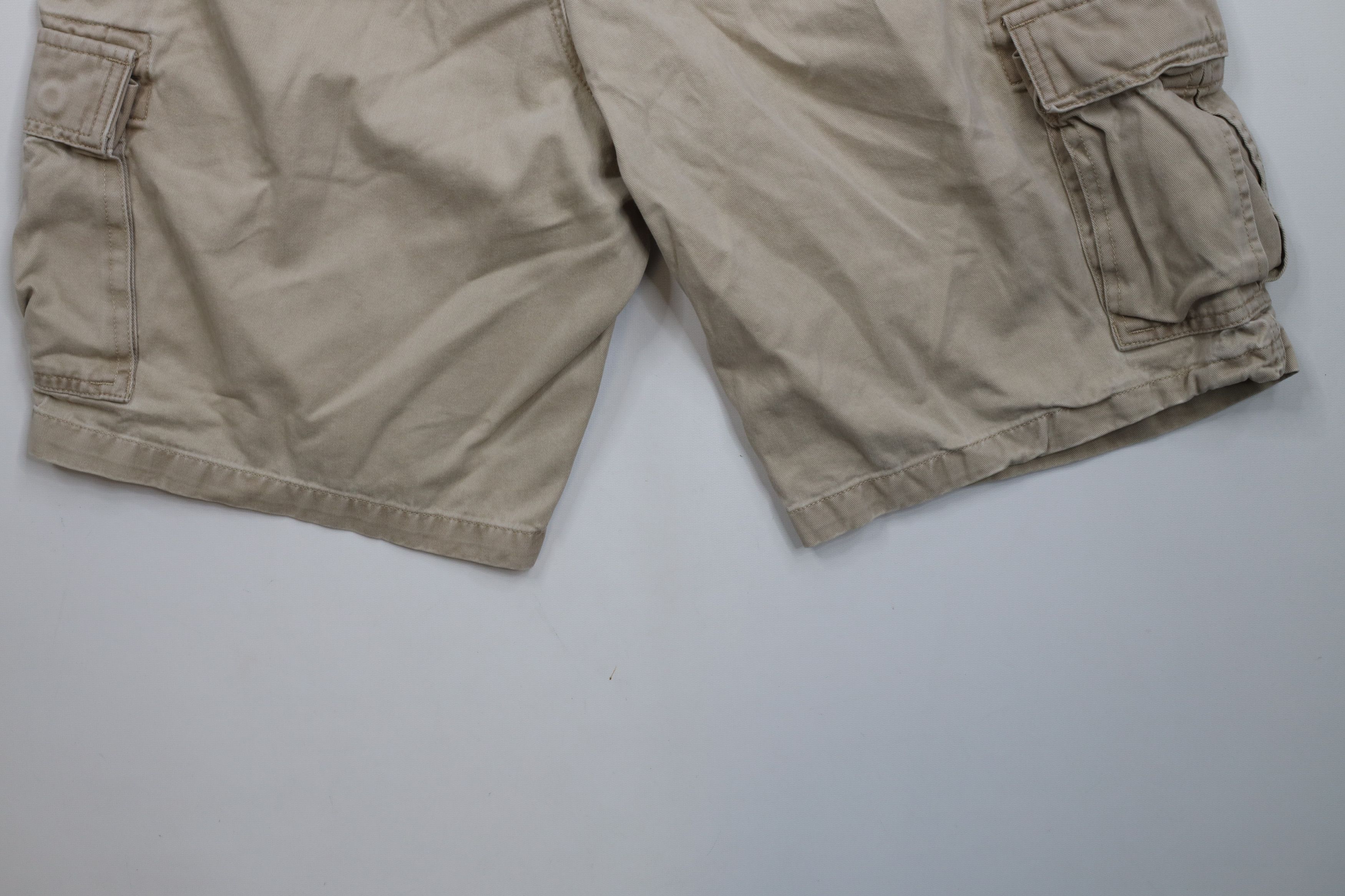 Eddie Bauer × Vintage Vintage Eddie Bauer Heavyweight Cotton Cargo Shorts Beige Size US 40 / EU 56 - 11 Thumbnail