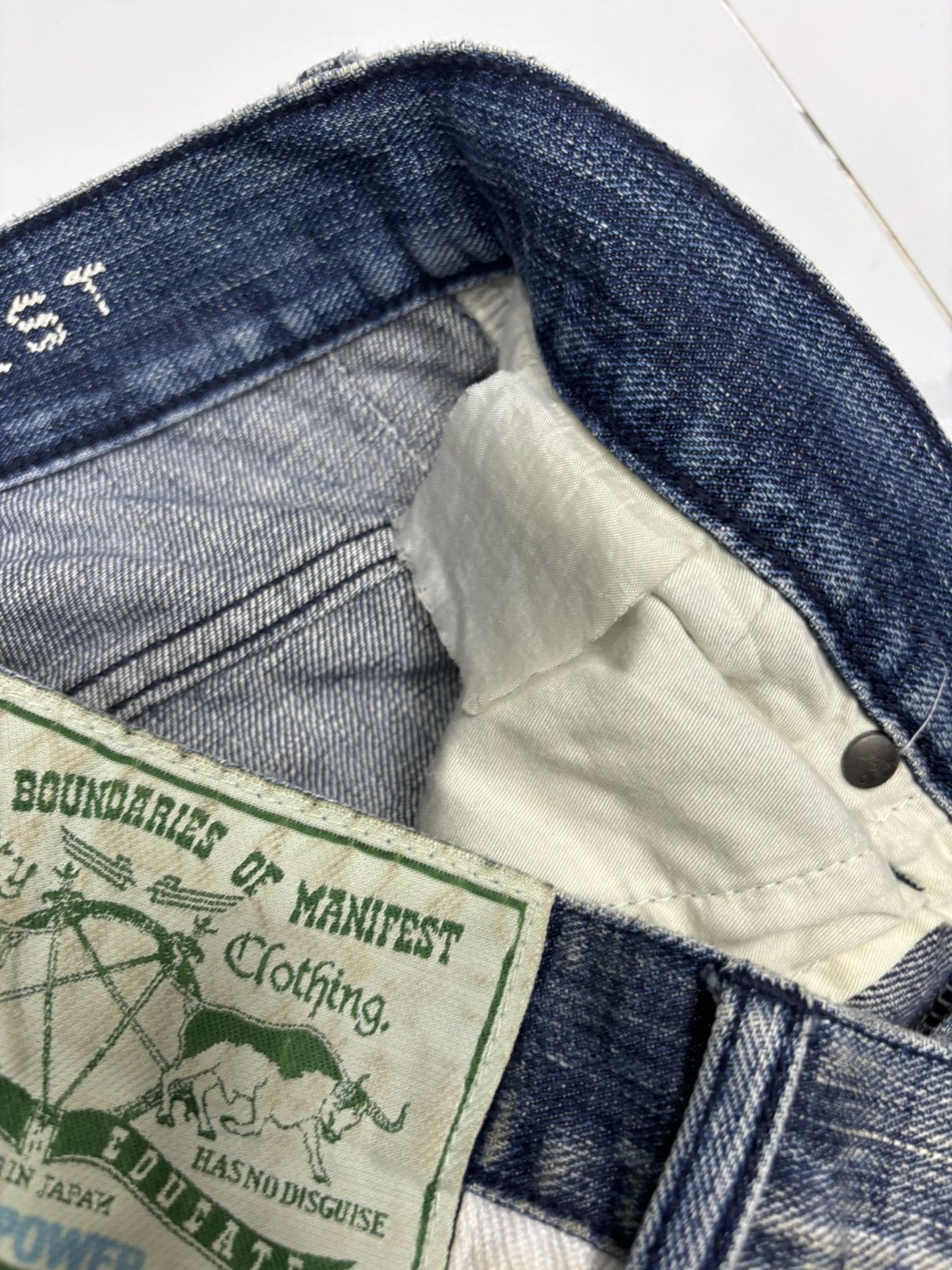 Hysteric Glamour 🇯🇵 HMBM JAPAN DISTRESSED DENIM JEANS Size US 33 - 12 Thumbnail