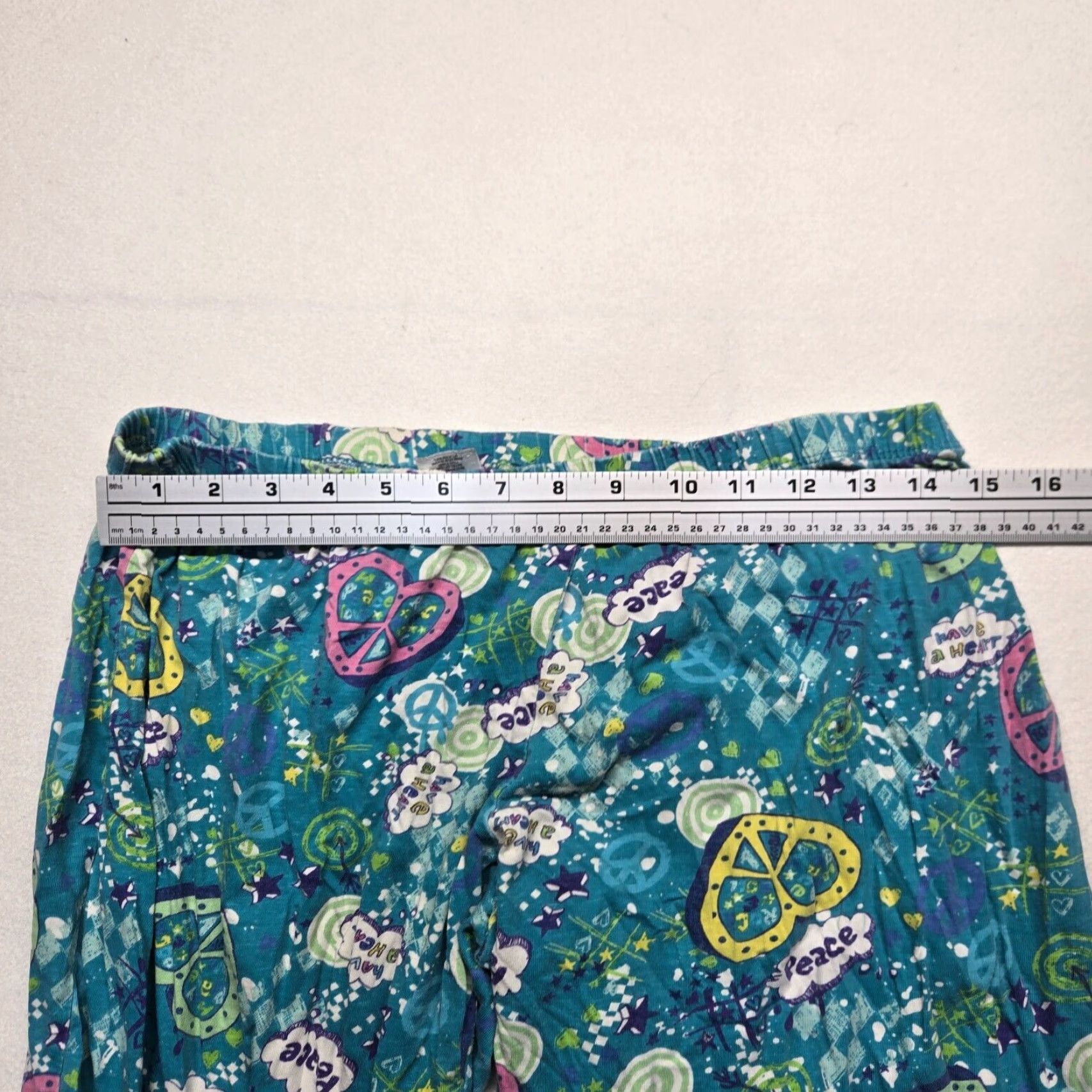 Joe Boxer Joe Boxer Pajama Pants Women Medium Blue Peace Ying Yang Christmas Geometric Fleece Polyester Drawstring Knit Sleep Pants M Womens Size 32" / US 10 / IT 46 - 3 Thumbnail
