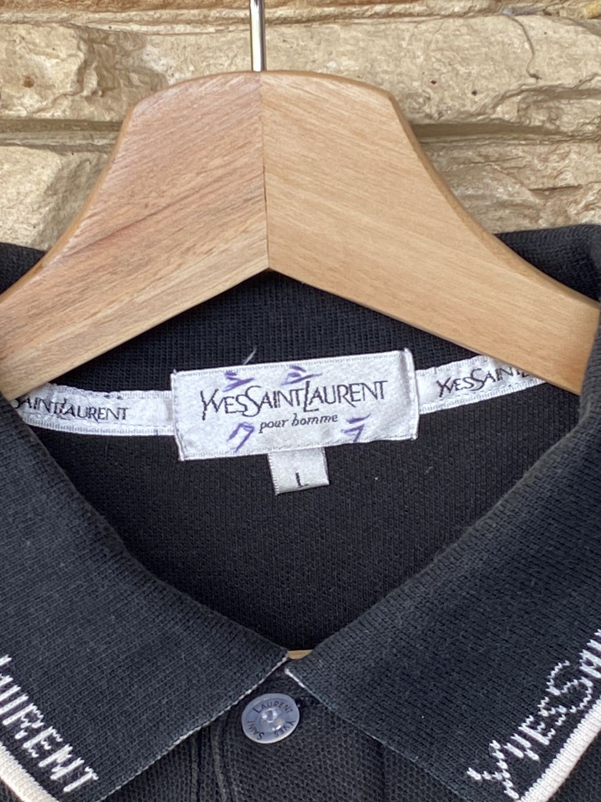 Yves Saint Laurent Vintage Yves Saint Laurent Pour Homme Polo Shirt Size US L / EU 52-54 / 3 - 5 Thumbnail