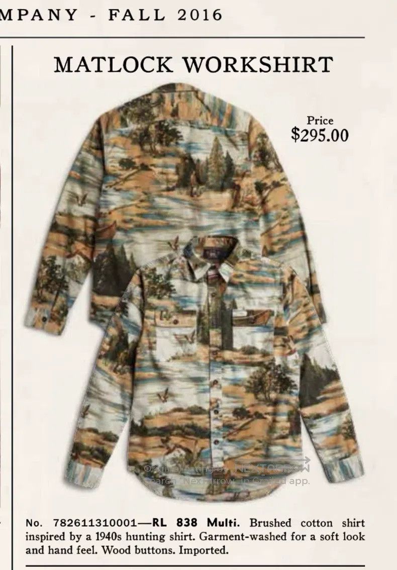 RRL Ralph Lauren RRL Ralph Lauren Beautiful Canvas Hunting Shirt Size US L / EU 52-54 / 3 - 1 Thumbnail