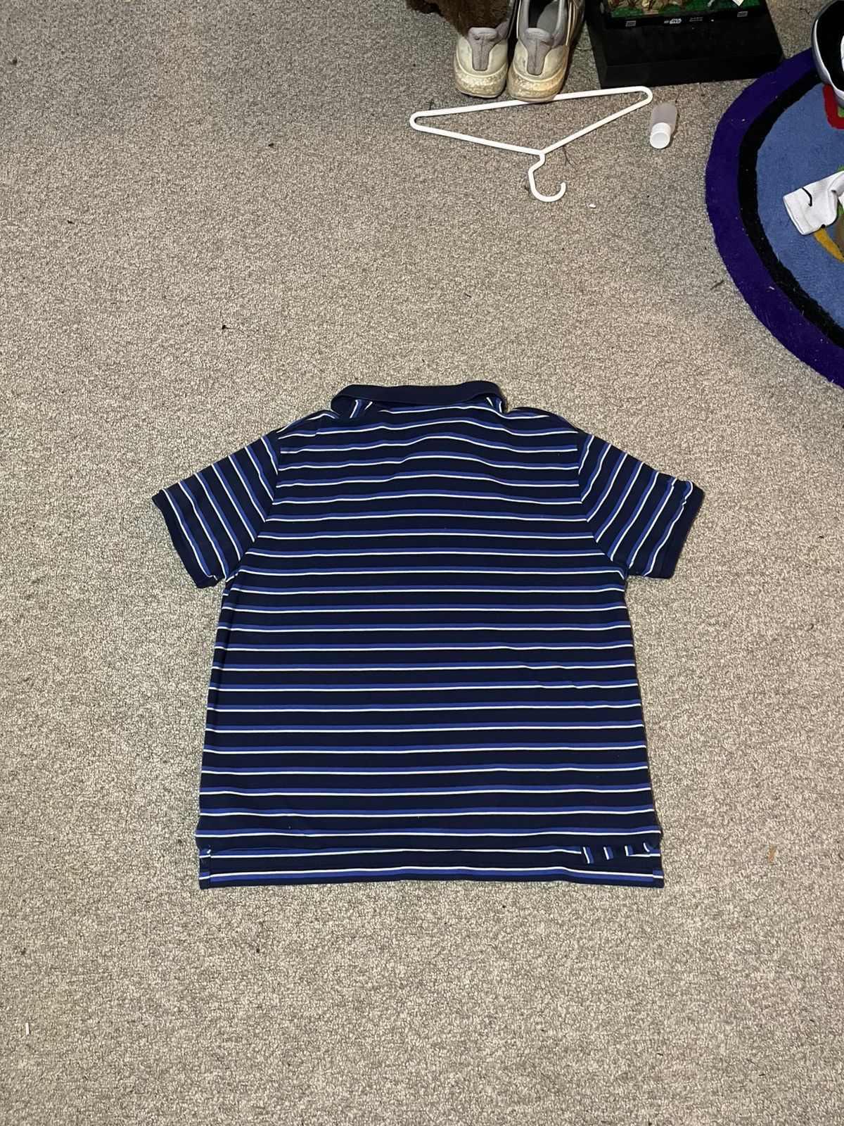 Designer × Polo Ralph Lauren Polo Ralph Lauren XL Navy Blue Shirt with Blue Stripes Size US XL / EU 56 / 4 - 4 Thumbnail