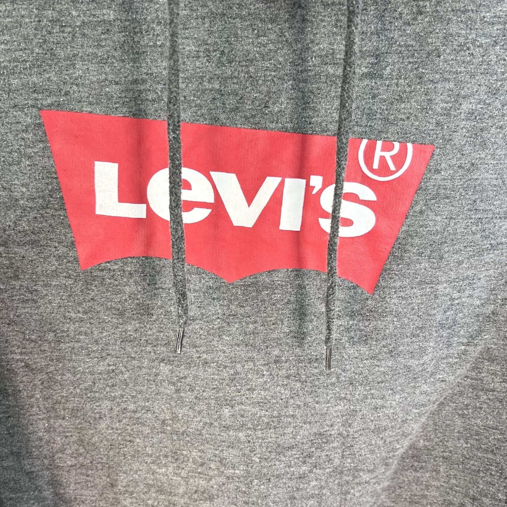 Levi's Levi's Sweatshirt Hooded Men 2XL Gray Graphic Print Fleece Cotton Blend Relaxed Mens Size US XXL / EU 58 / 5 - 4 Thumbnail