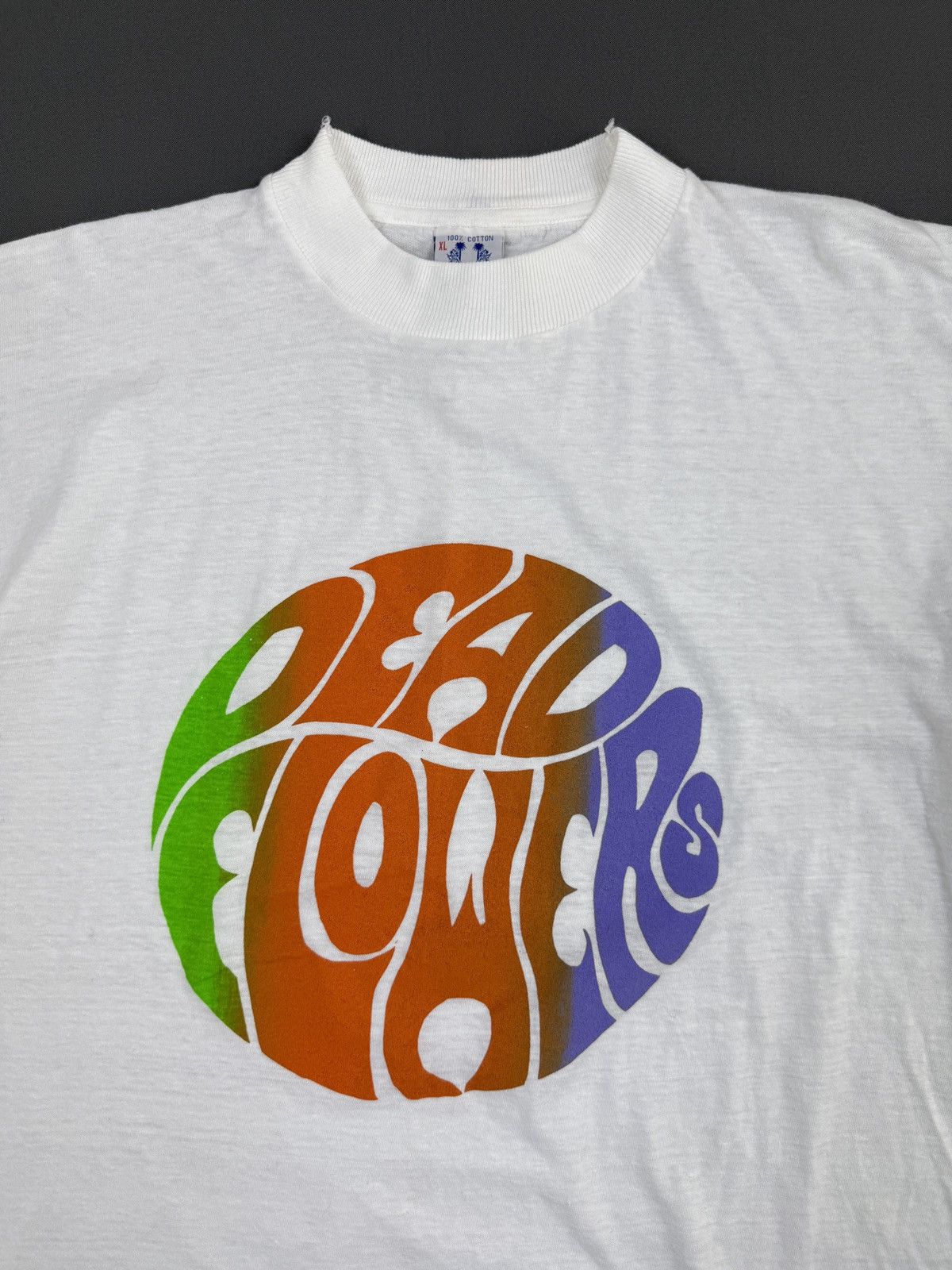 Band Tees 1990’s Vintage Dead Flowers Psychedelic Band Logo Tee Size US XL / EU 56 / 4 - 2 Thumbnail