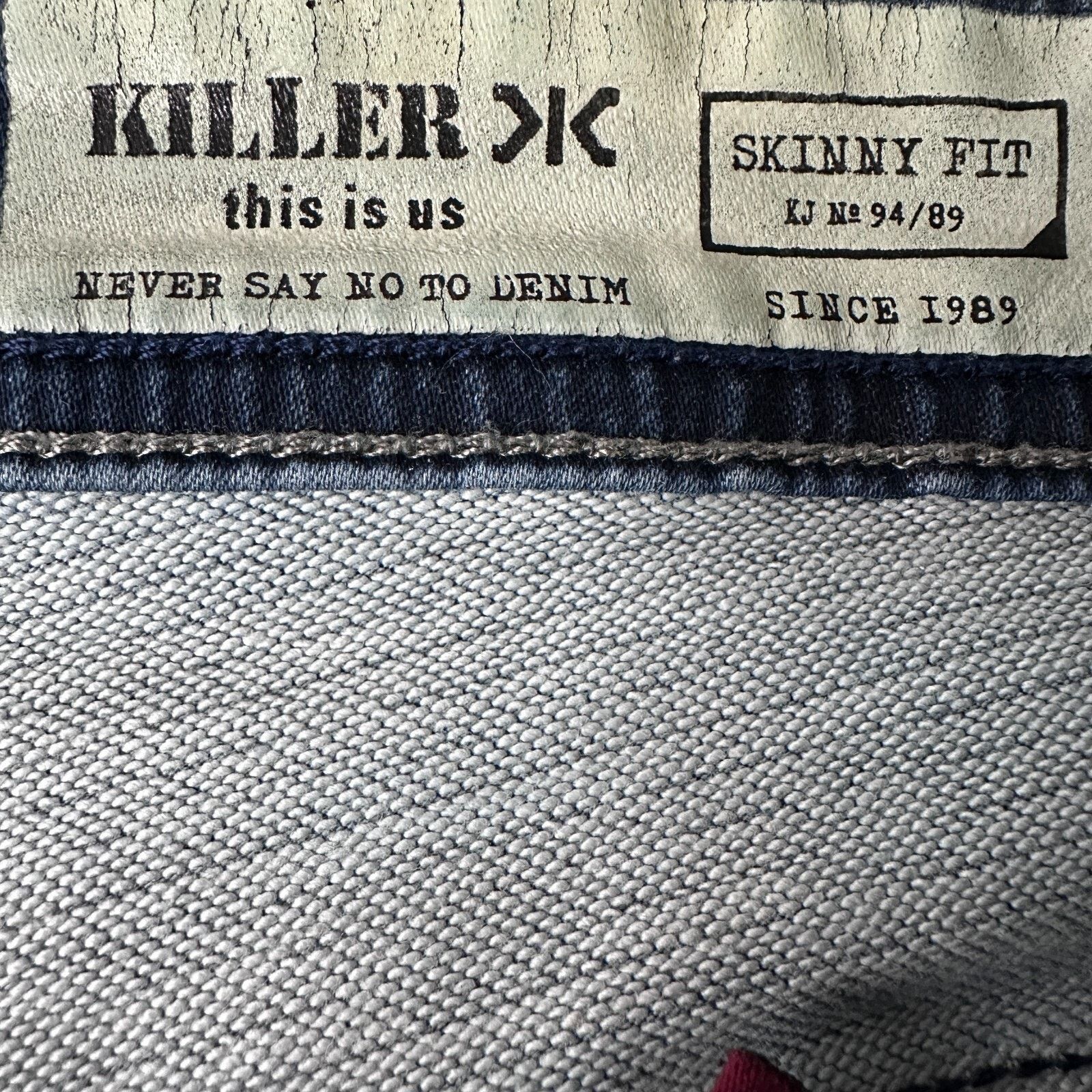 Other Killer Skinny Fit Jeans Men 36 Blue Cotton Stretch 5-Pockets Size US 36 / EU 52 - 7 Thumbnail