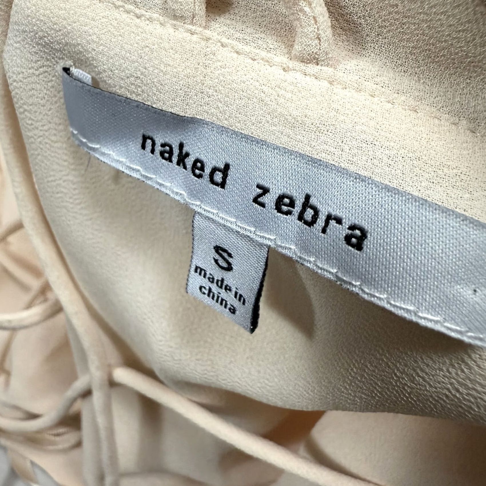 Vintage Naked Zebra Peach Sheer Sleeveless Top Shirt Blouse Layered Lightweight Sz S Womens Size S / US 4 / IT 40 - 7 Thumbnail