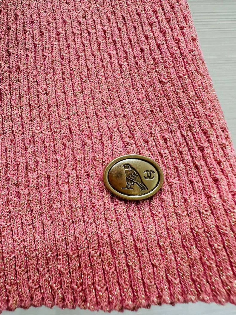 Chanel Chanel Egyptian knitted gold-trim short sleeves Size XXS / US 00 / IT 34 - 5 Thumbnail