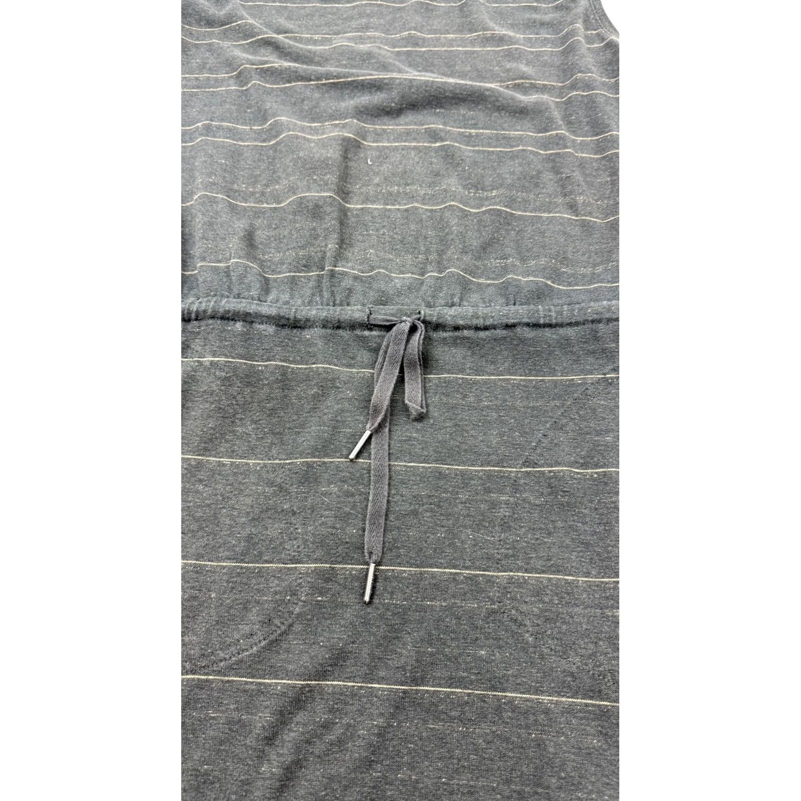 Prana prAna Dress Womens S Gray Striped Sleeveless Scoop Neck Midi Pockets Casual Size S / US 4 / IT 40 - 4 Thumbnail