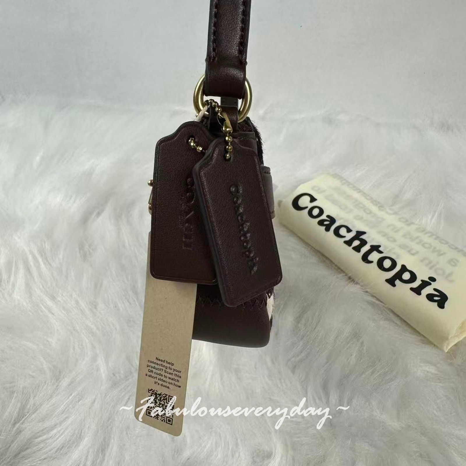 Coach Coach Coachtopia Alter Ego Cow Hair Side Buckle Shoulder Bag Size ONE SIZE - 2 Thumbnail