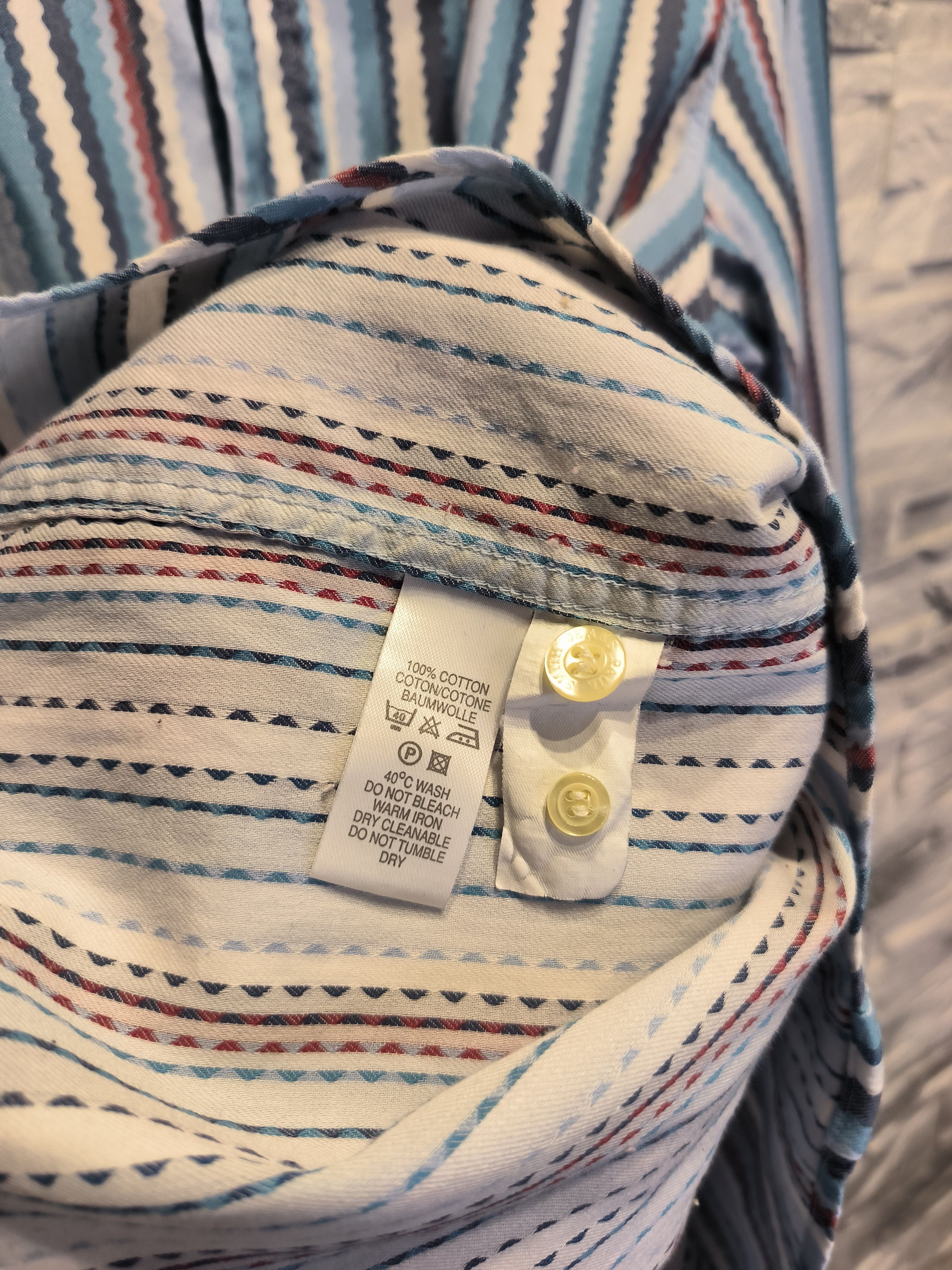 Paul Smith Paul Smith Jeans Multicolor Shirt Button-Up Striped Size US L / EU 52-54 / 3 - 5 Thumbnail