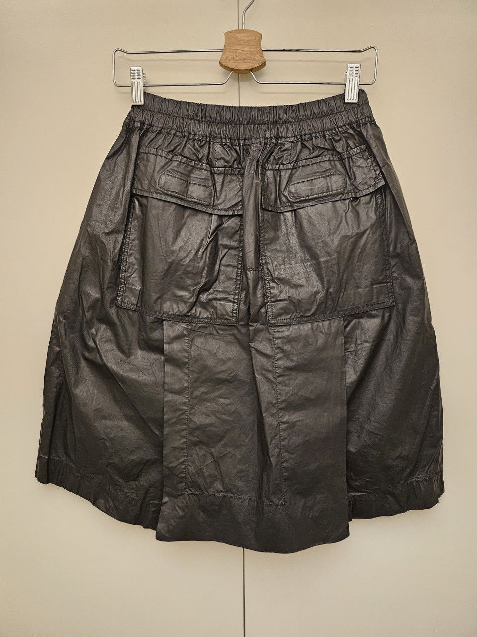 Rick Owens Drkshdw Waxed Savage Flap Pods Shorts Size US 28 / EU 44 - 2 Thumbnail