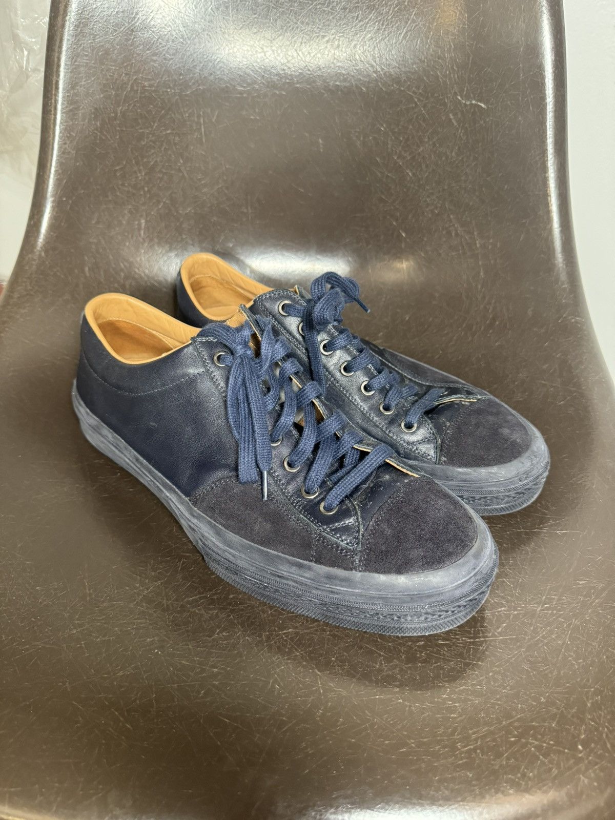 Dries Van Noten leather low trainers