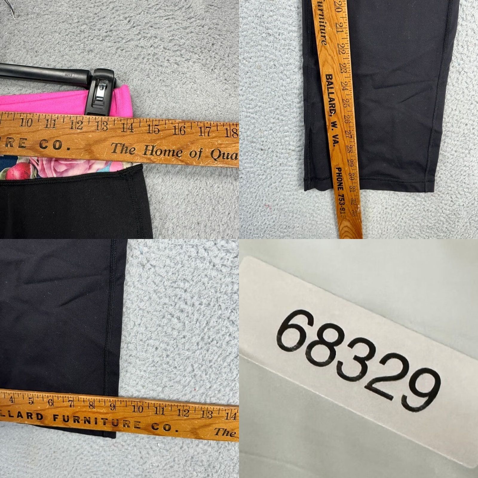 Lululemon Lululemon Athletica Flared Hiking Pant Womens 6 Reg Black Floral Stretch Outdoor Pants Athletic Womens 6 Reg Black Size 28" / US 6 / IT 42 - 8 Thumbnail