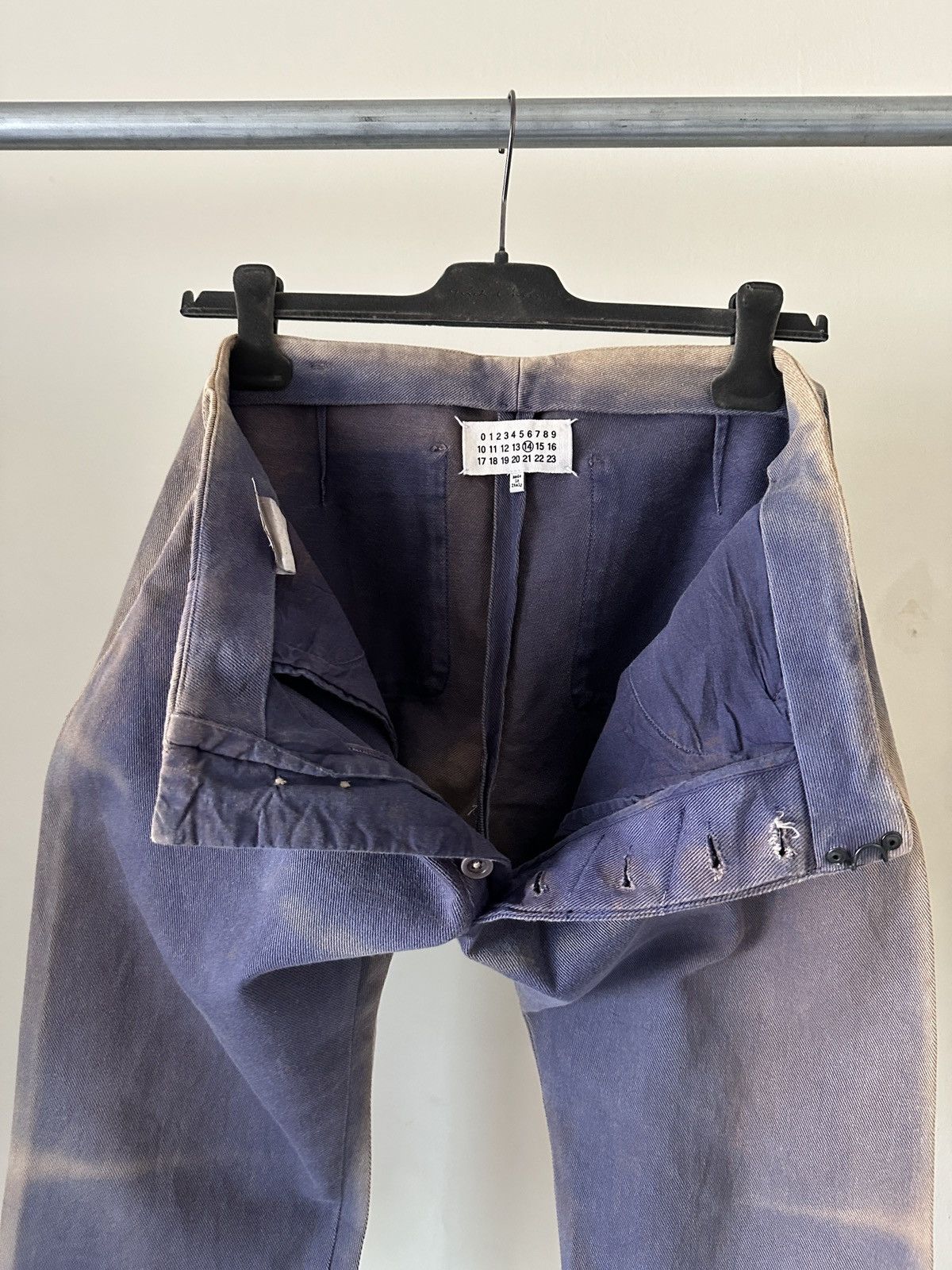 Maison Margiela SS2014 Maison Margiela Blue Sun Faded Pant Size US 32 / EU 48 - 12 Thumbnail