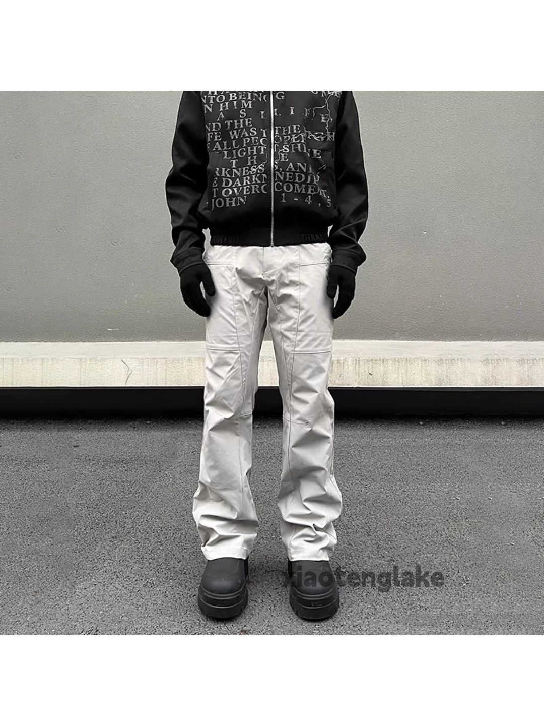 Designer × Japanese Brand × Vintage utility patchwork outdoor punk grunge bootcut pants Size US 32 / EU 48 - 2 Thumbnail
