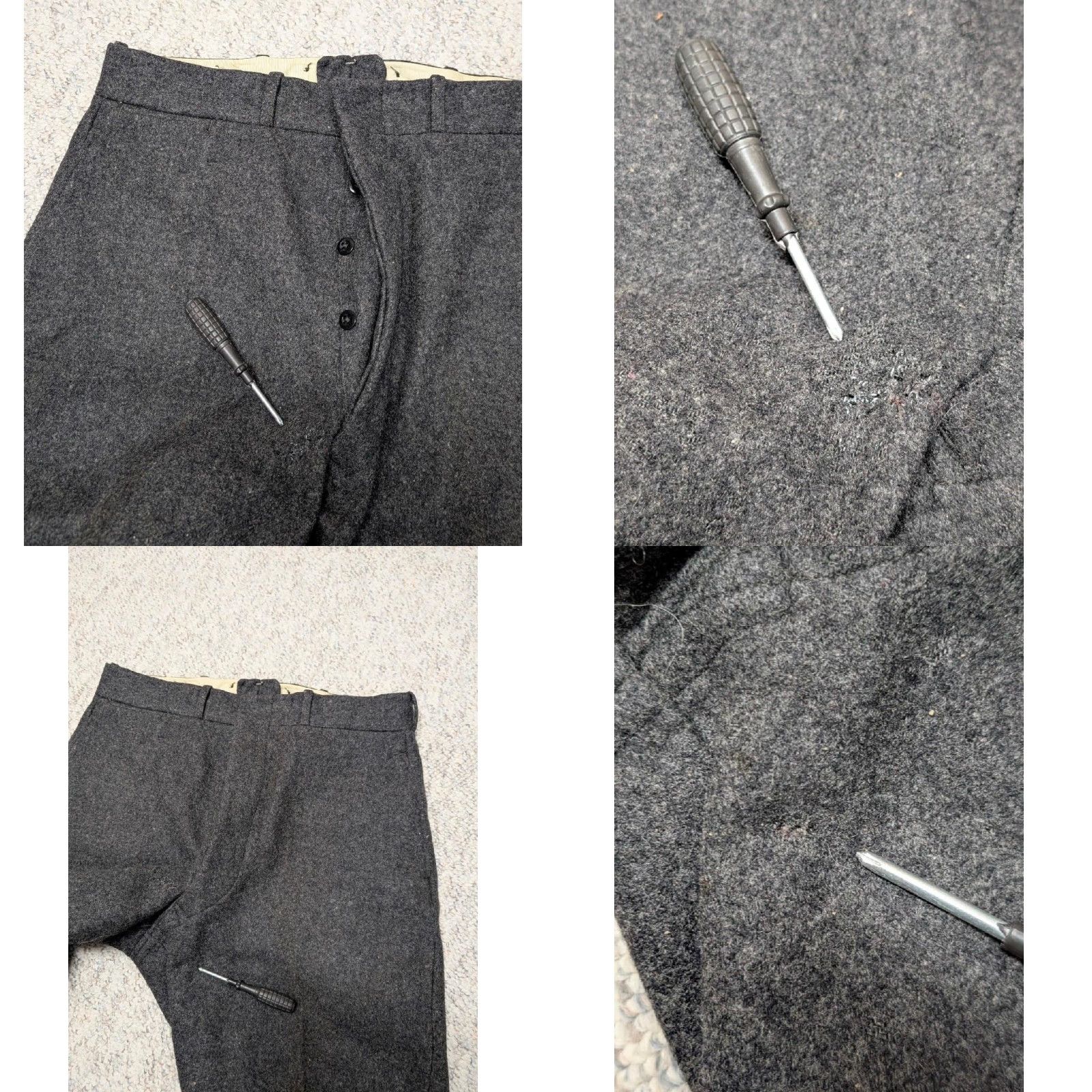Vintage VINTAGE L.L. Bean PANTS Men 36x30 Wool Charcoal Gray Hunting tapered Size US 36 / EU 52 - 9 Thumbnail