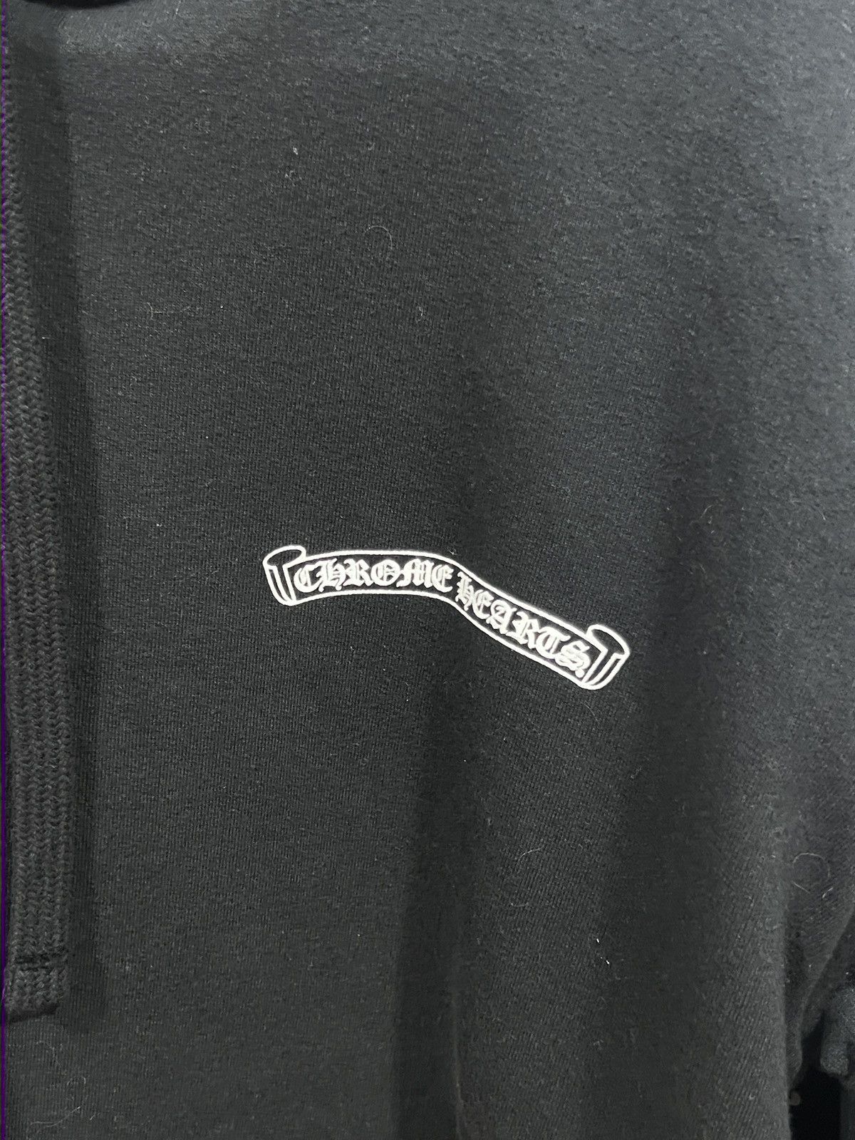 Chrome Hearts Chrome Hearts Black Scroll Logo Hoodie Size US S / EU 44-46 / 1 - 2 Thumbnail