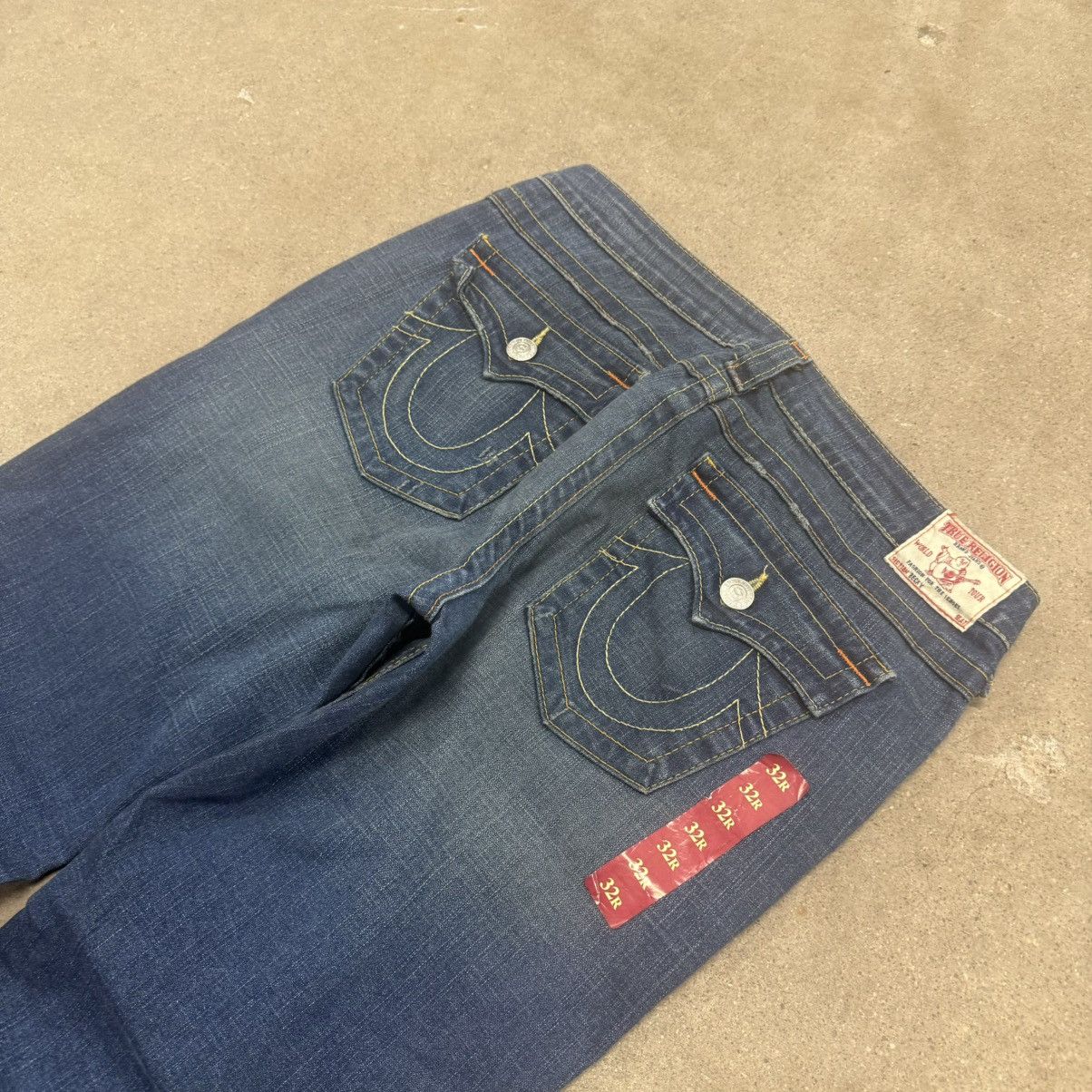 True Religion × Vintage Vintage Y2K True Religion Becky Flare Baggy Jeans Size US 32 / EU 48 - 3 Thumbnail