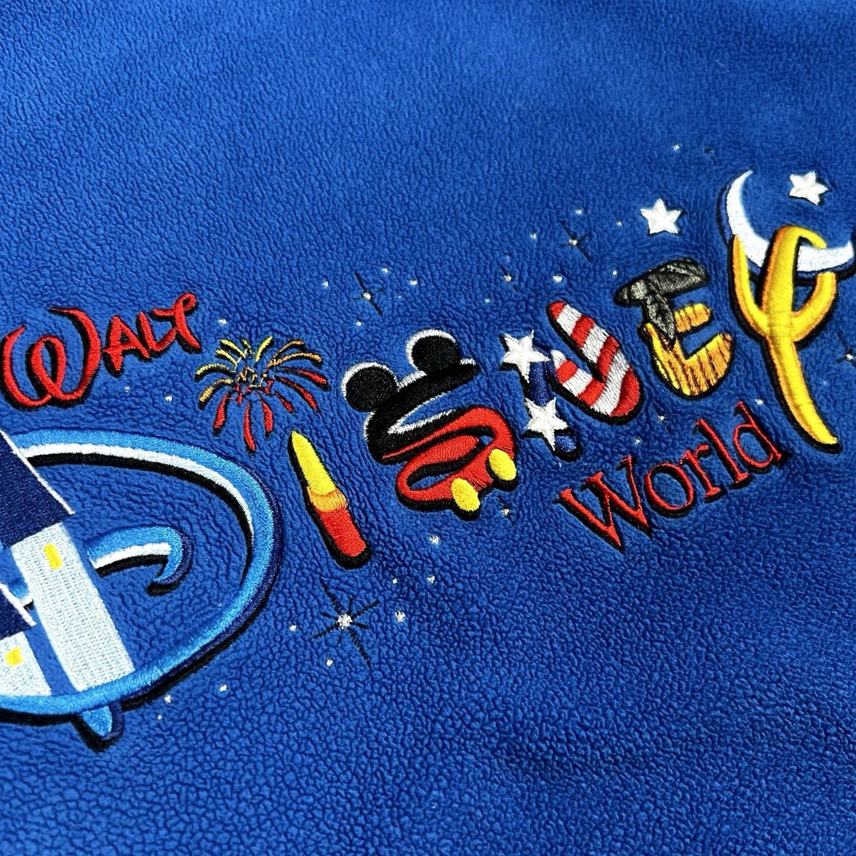 Disney VINTAGE Disney World Embroidered Mickey Mouse Blue Crewneck Sweatshirt Large Unisex Adults 90s Disney Size US L / EU 52-54 / 3 - 6 Thumbnail