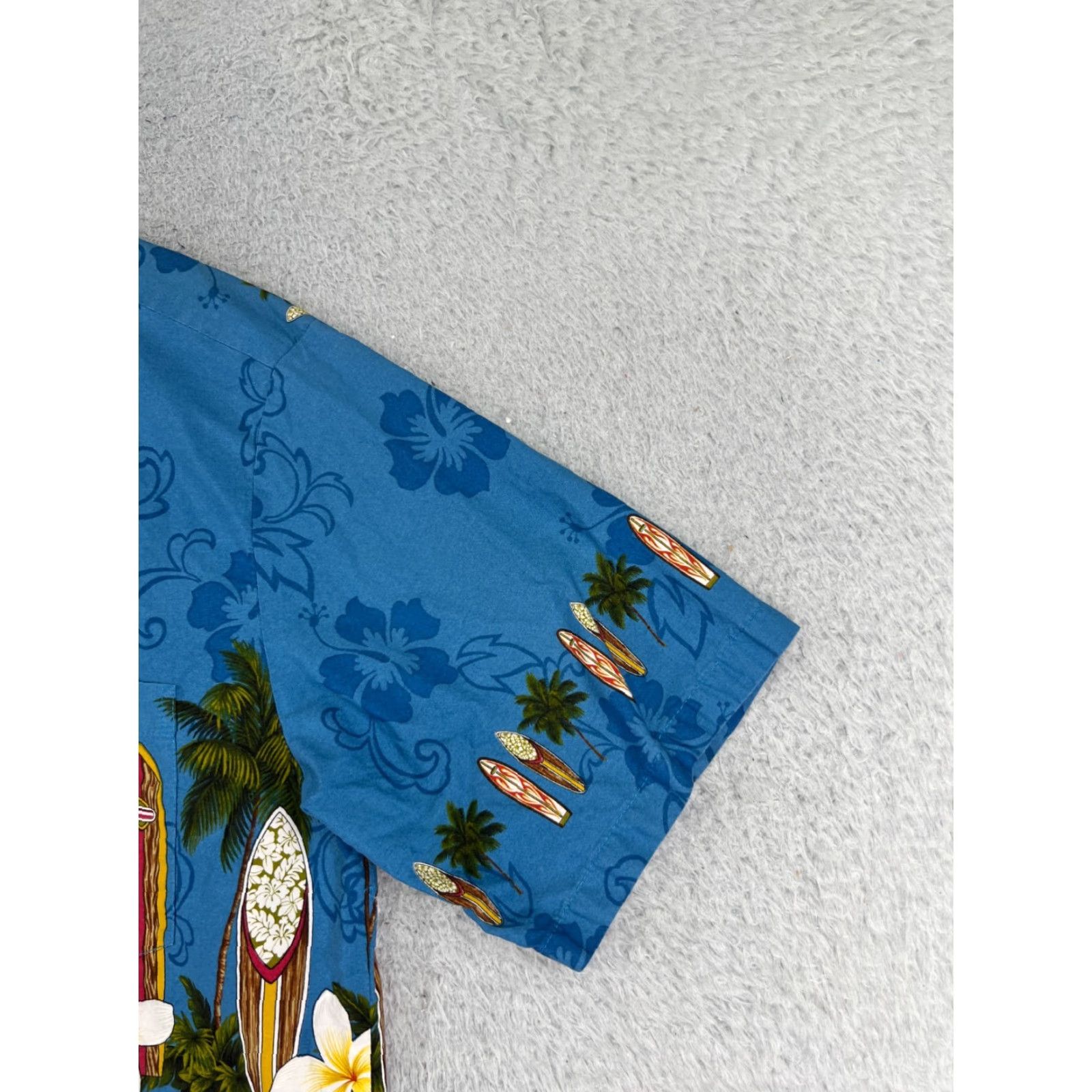 Vintage VINTAGE Pacific Legend Shirt Mens Large Blue Floral Hawaiian Surf Boards Palm Print Size US L / EU 52-54 / 3 - 2 Thumbnail