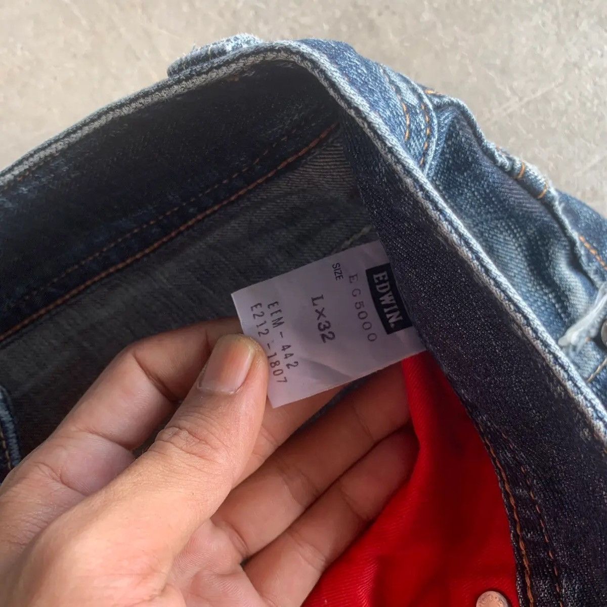 Edition Japan Edwin E-Function Jeans Curve Banana Leg Denim Pants Waist 32 Size US 32 / EU 48 - 6 Thumbnail