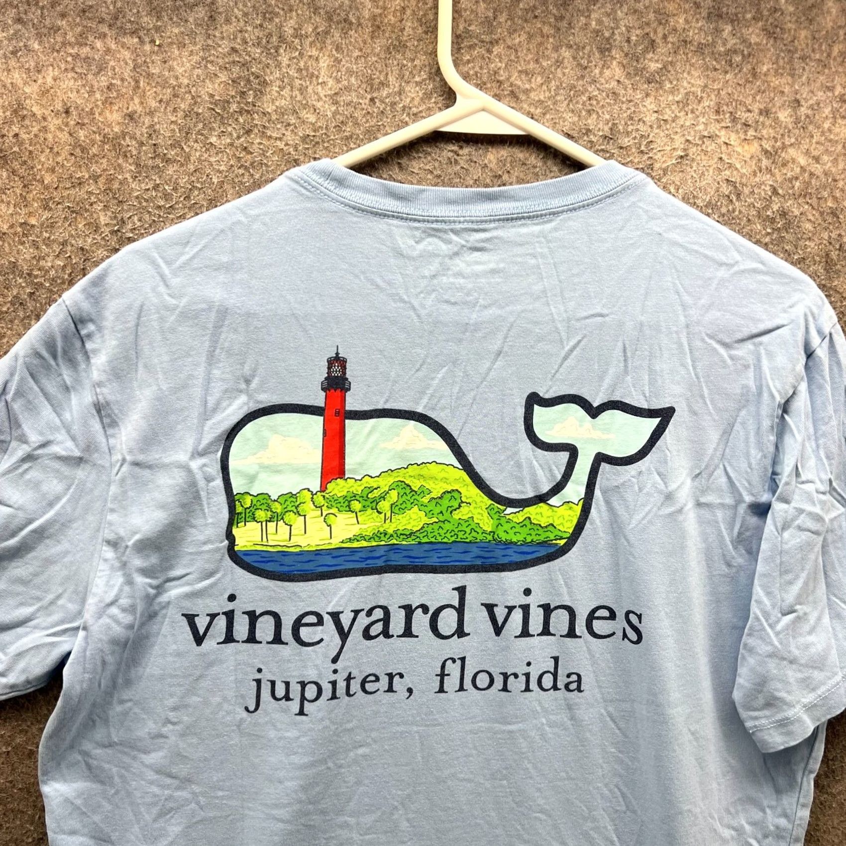 Vineyard Vines Vineyard Vines Shirt Mens Small Blue Crewneck Whale Tee Lighthouse Florida Shirt Tee Crew Neck Short Sleeve Blue Whale Logo Vintage No Size US S / EU 44-46 / 1 - 3 Thumbnail