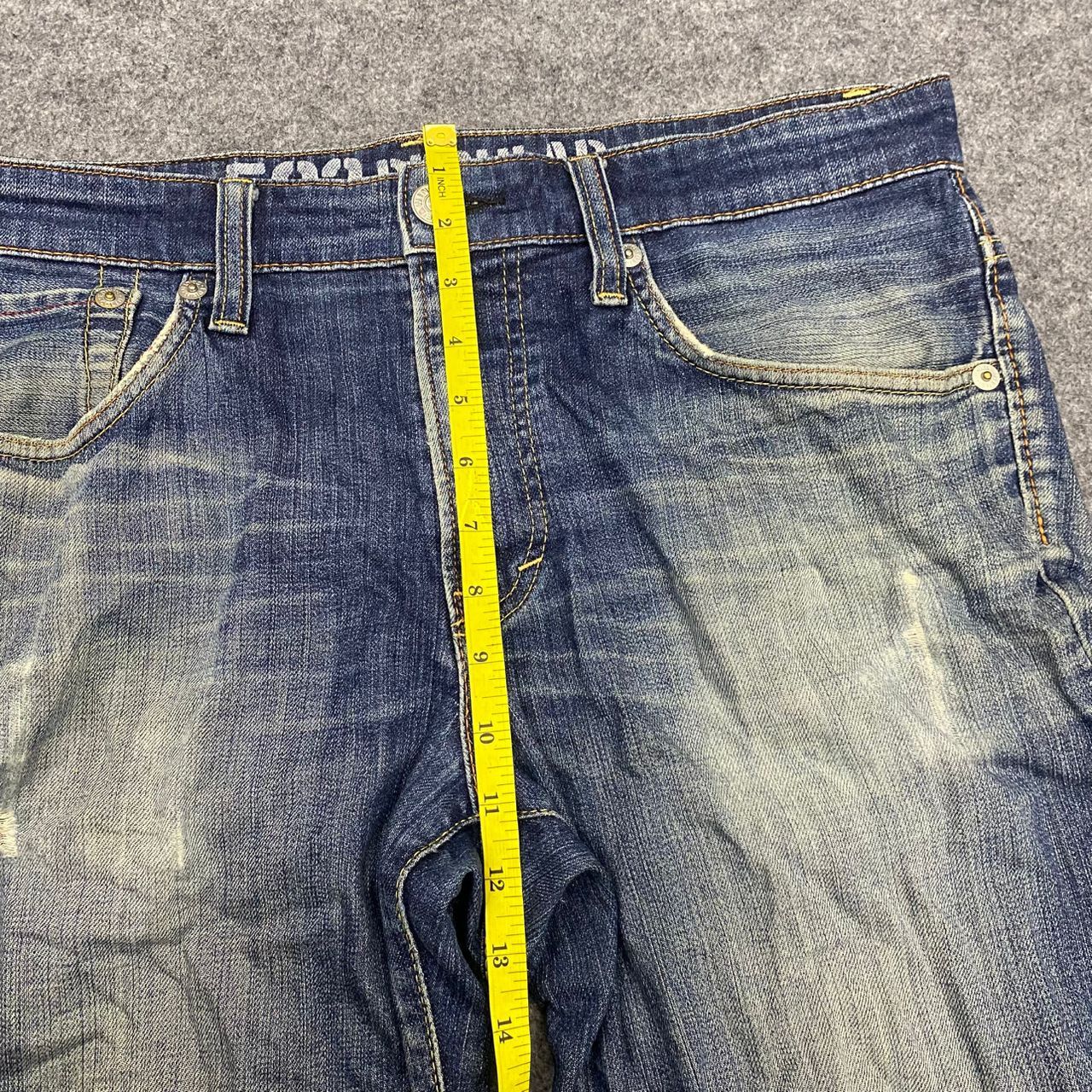 Edwin 💥Best Offer💥Vintage Edwin 503 Blue Trip Distressed Denim Size US 36 / EU 52 - 5 Thumbnail
