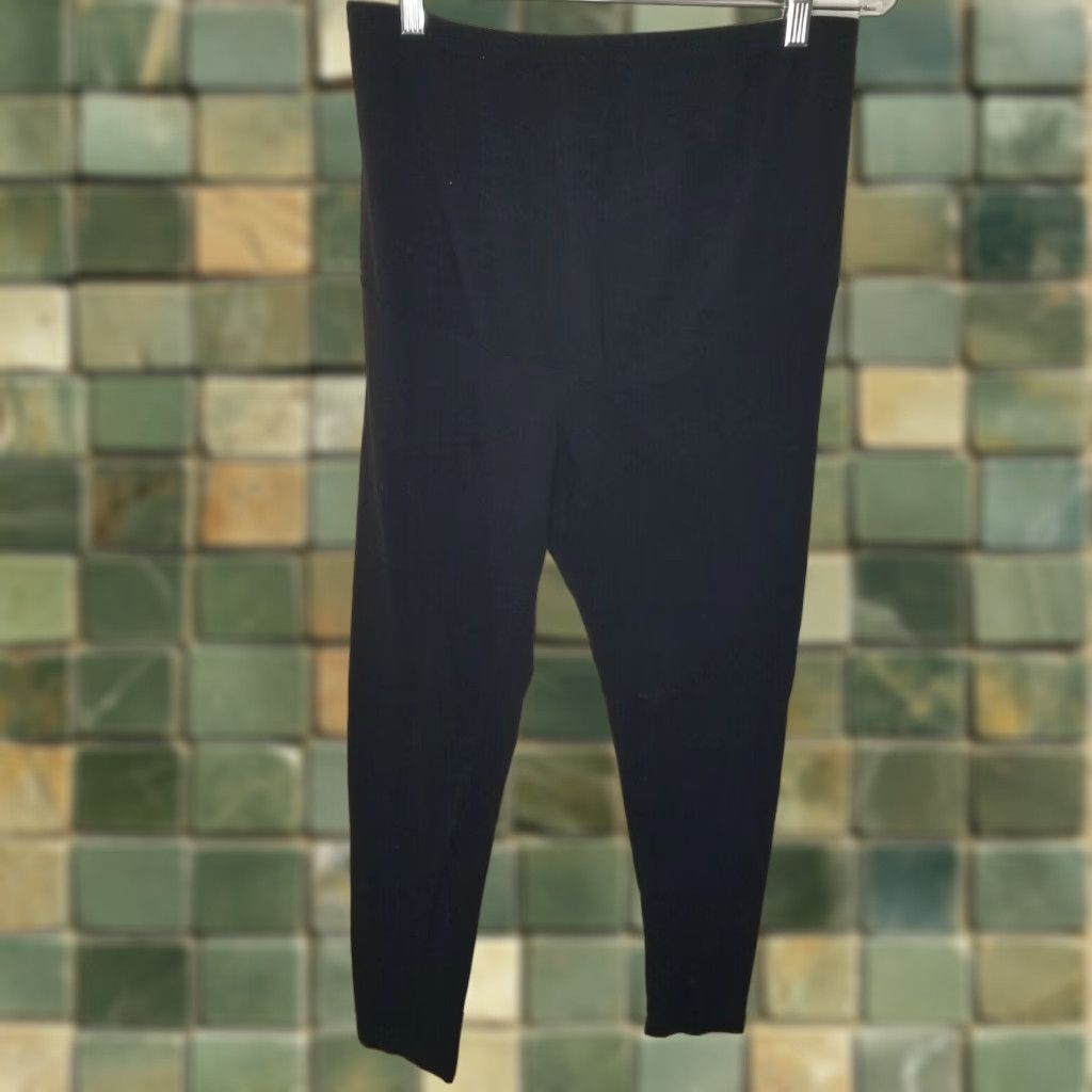 MoMA VINTAGE Oh! Mamma Womens Black Maternity Leggings Size L Womens Leisurewear Size 36" / US 14 / IT 50 - 1 Thumbnail