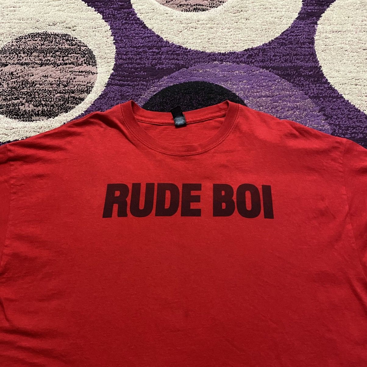 Other Rude Boi Red Graphic Tshirt Size US XL / EU 56 / 4 - 2 Thumbnail