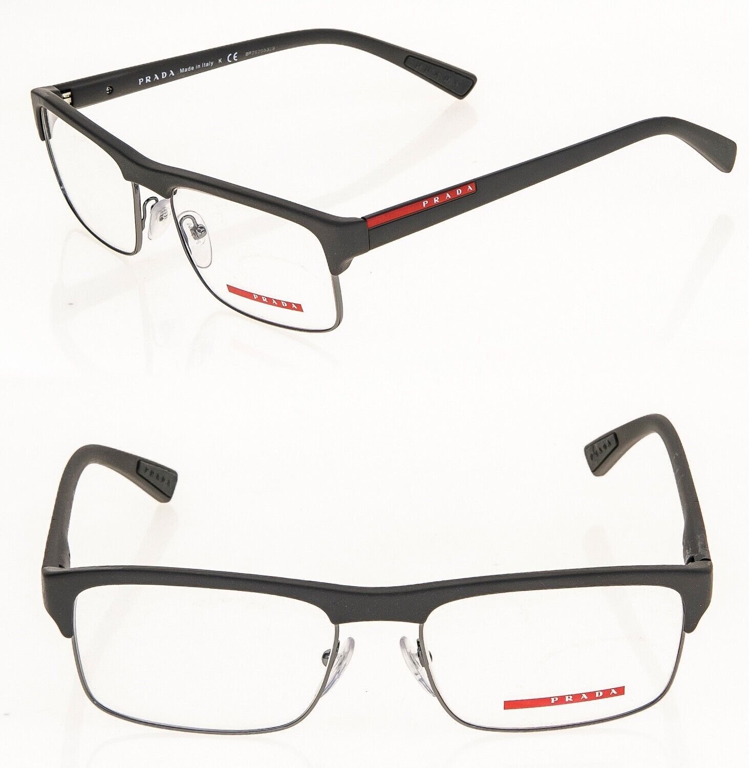 image of Prada Linea Rossa Eyewear 06F Brown Gray Rubber Ps06Fv, Men's