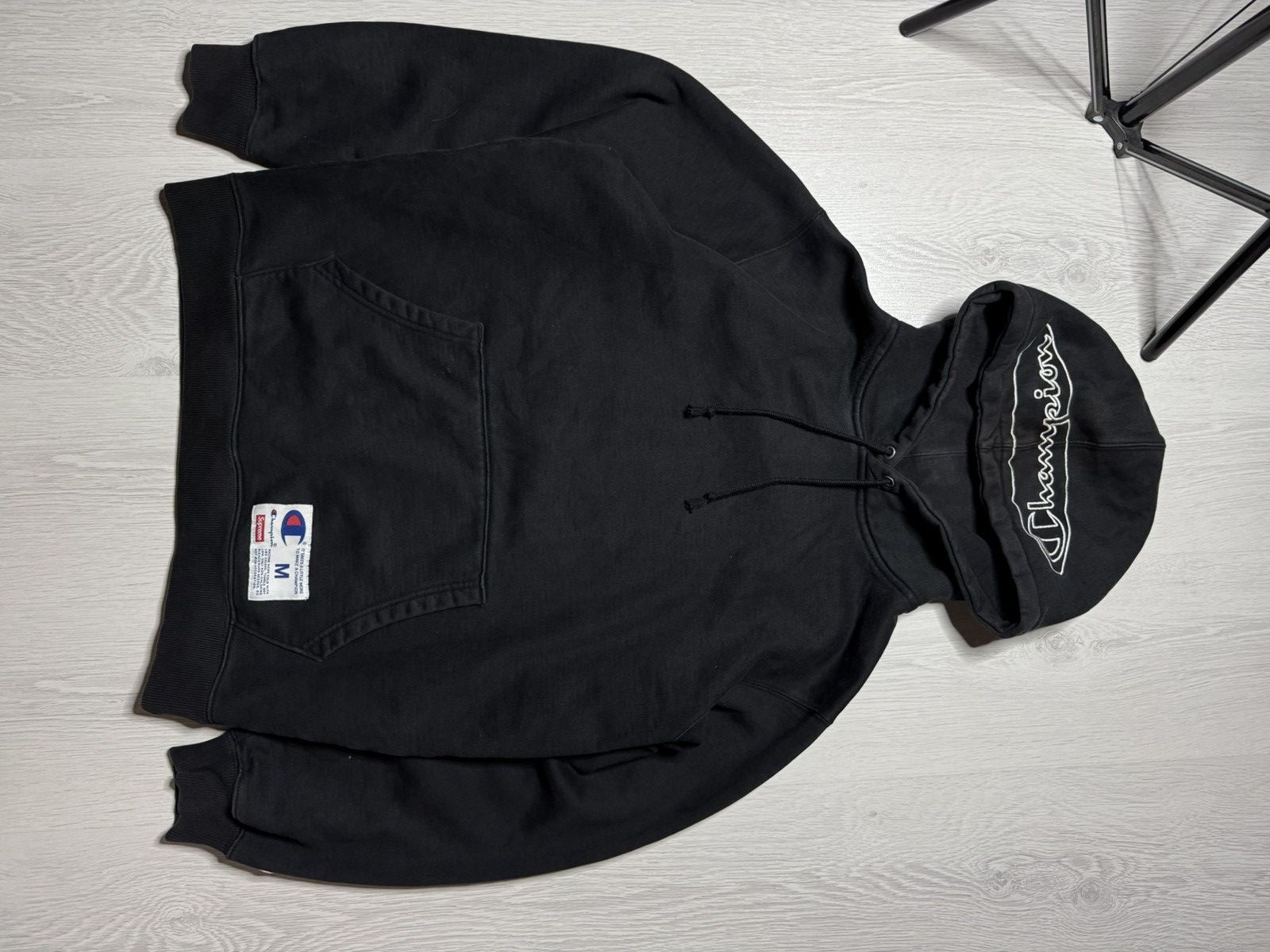 Champion × Supreme Supreme Champion embroidered hood logo hoodie sweatshirt Size US M / EU 48-50 / 2 - 2 Thumbnail