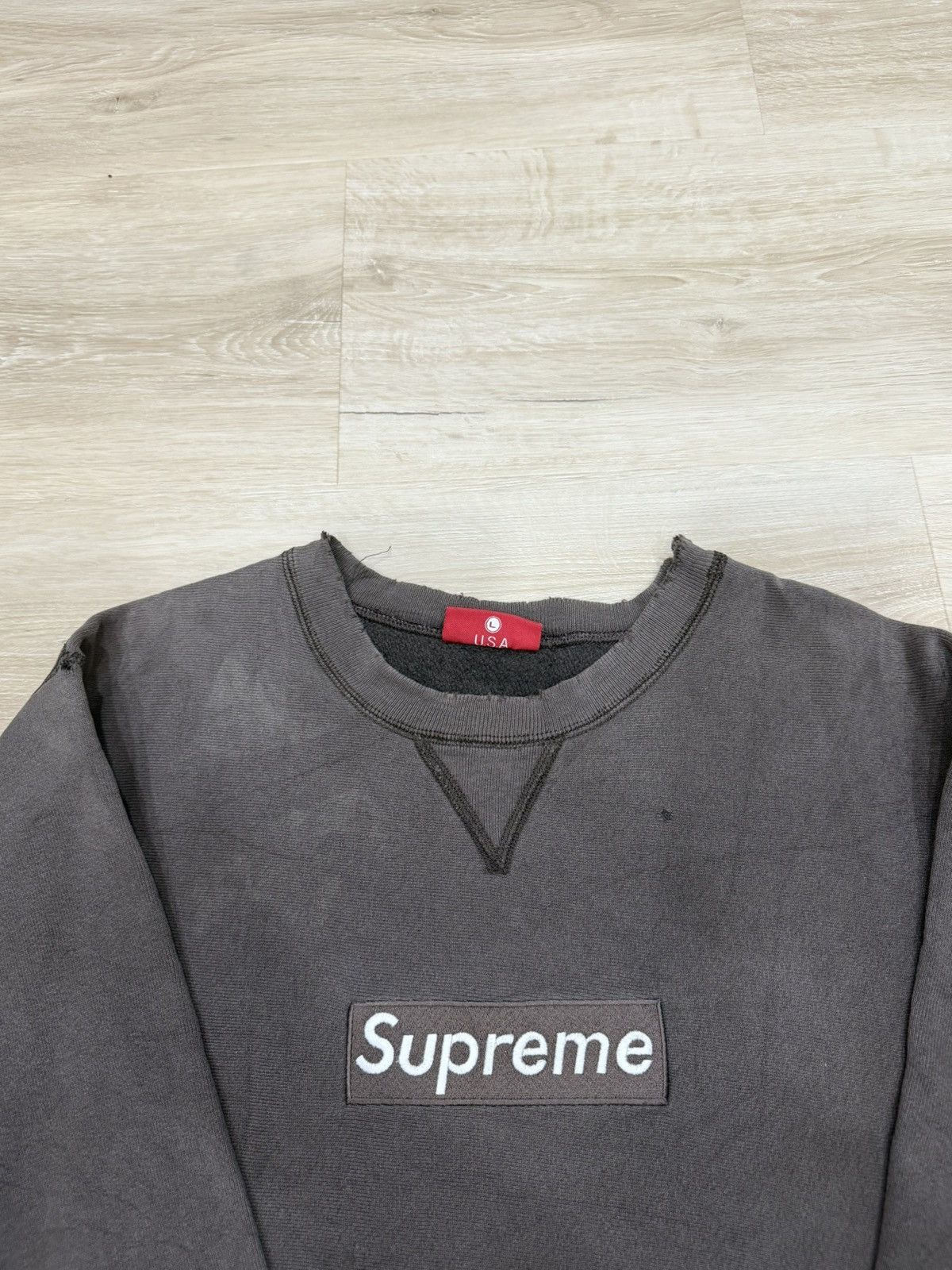 Supreme Supreme 1997 Box Logo Crewneck Size US L / EU 52-54 / 3 - 7 Thumbnail