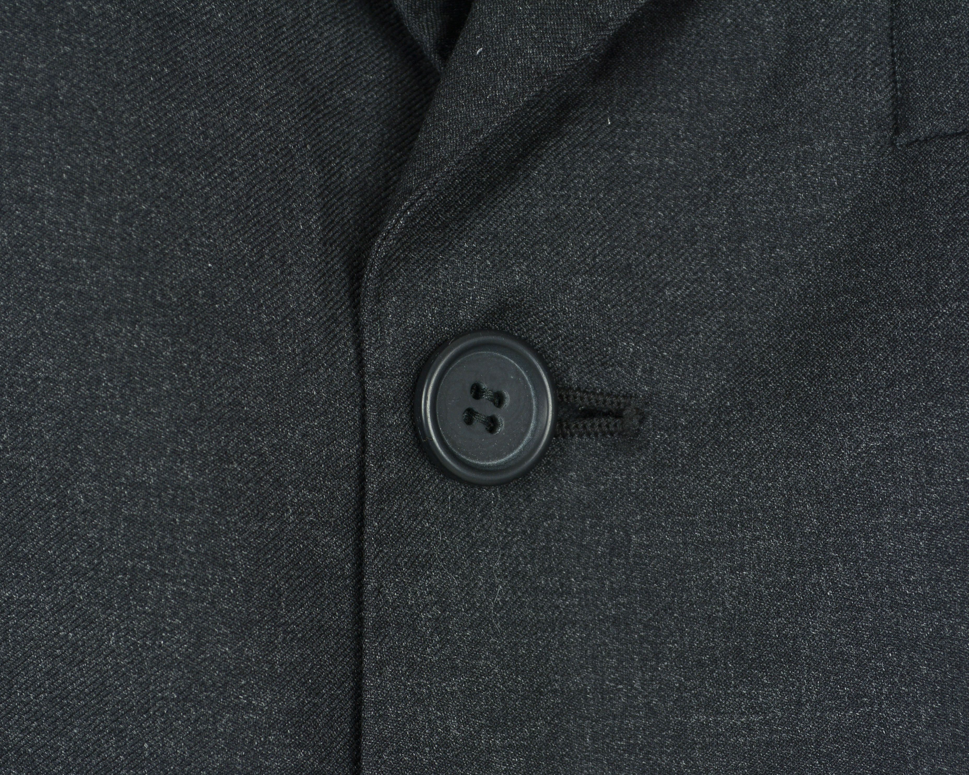 Designer TORNABUONI $980 Luxury Charcoal Italian Wool Blazer Jacket Size 38R - 3 Thumbnail
